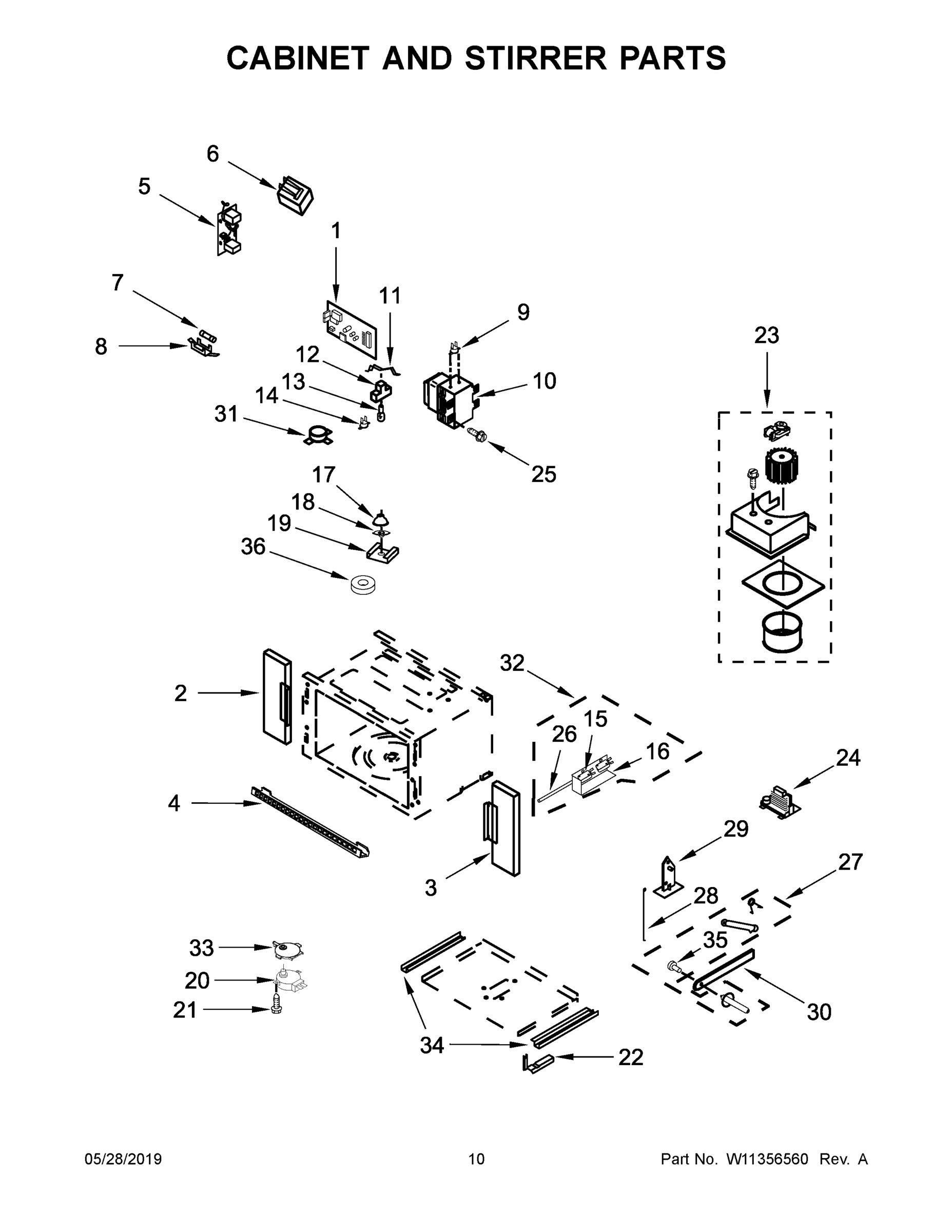 06 - CABINET AND STIRRER PARTS