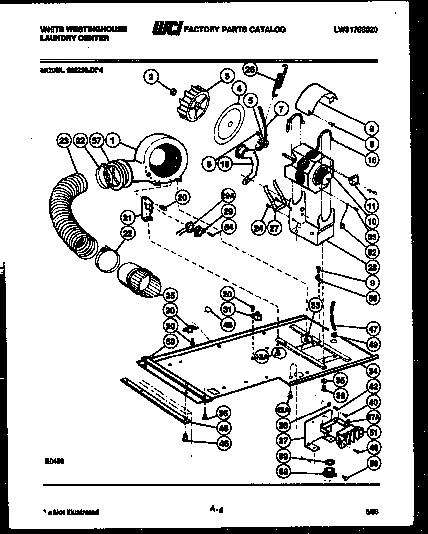 04 - DRYER MOTOR, BLOWER AND BELT