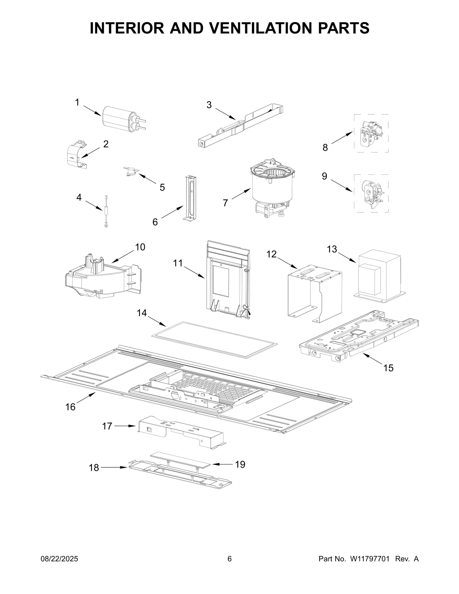 INTERIOR AND VENTILATION PARTS