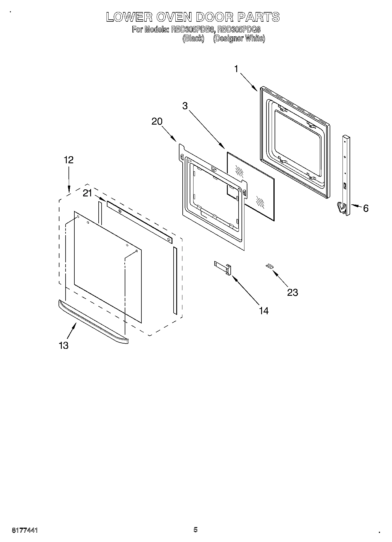 03 - LOWER OVEN DOOR