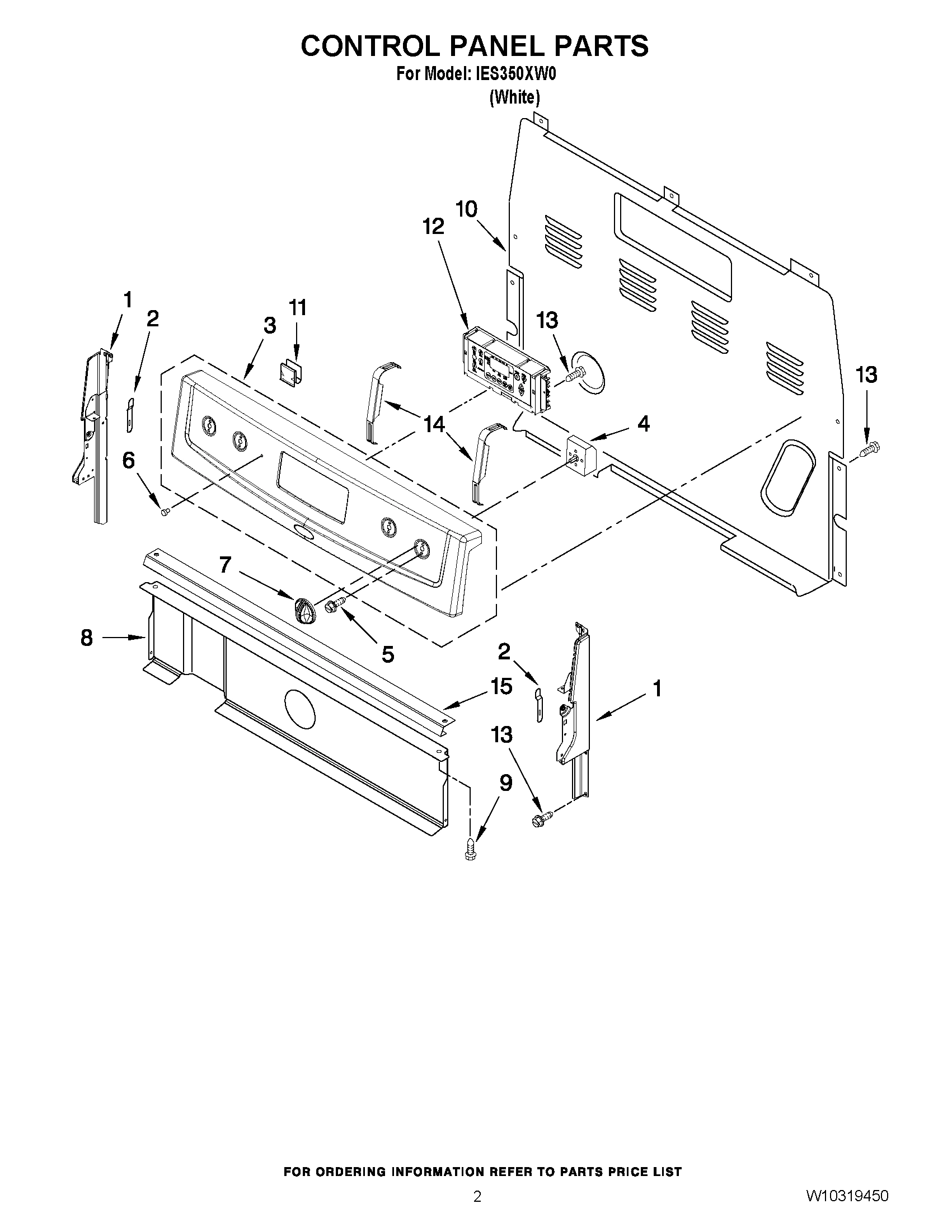 02 - CONTROL PANEL PARTS