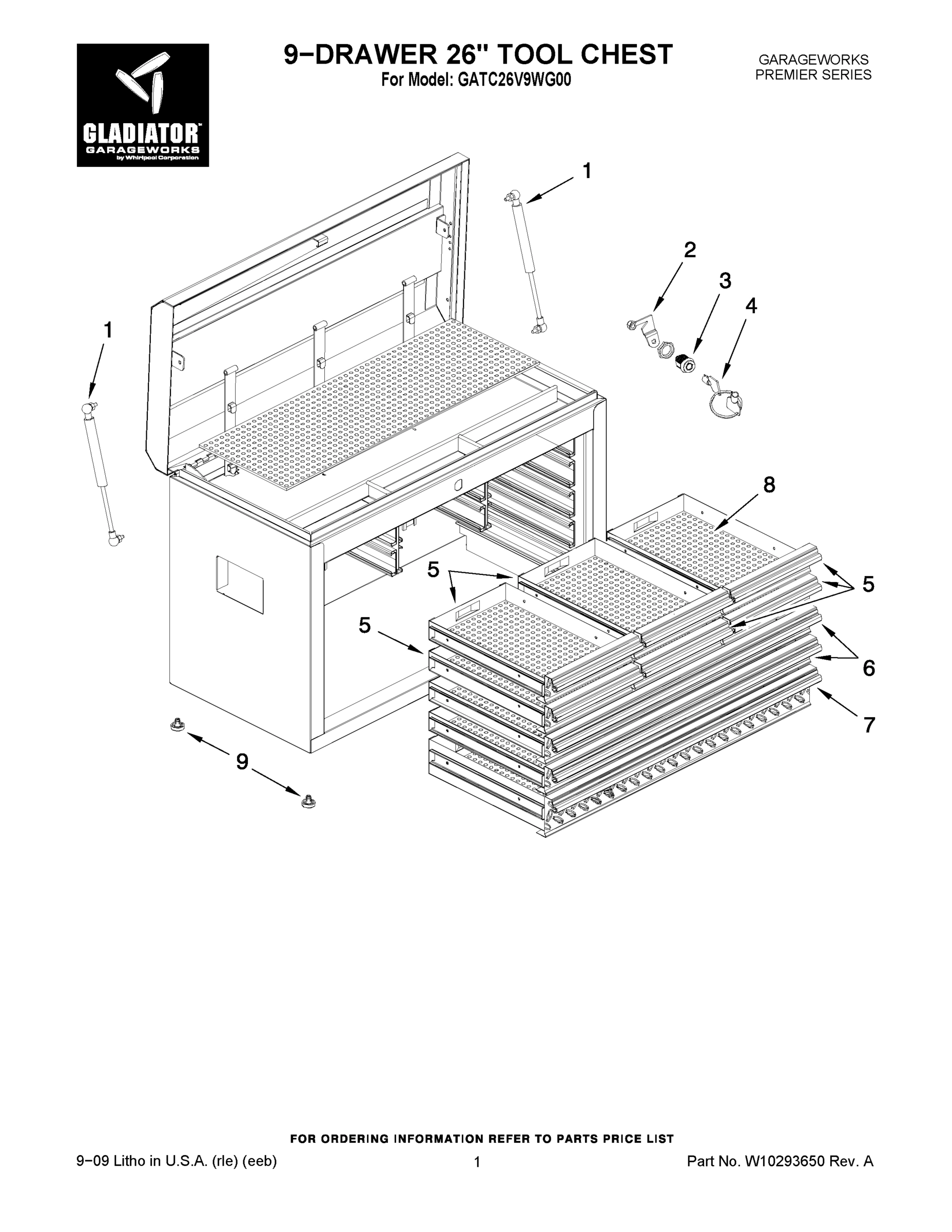 01 - 9-DRAWER 26`` TOOL CHEST