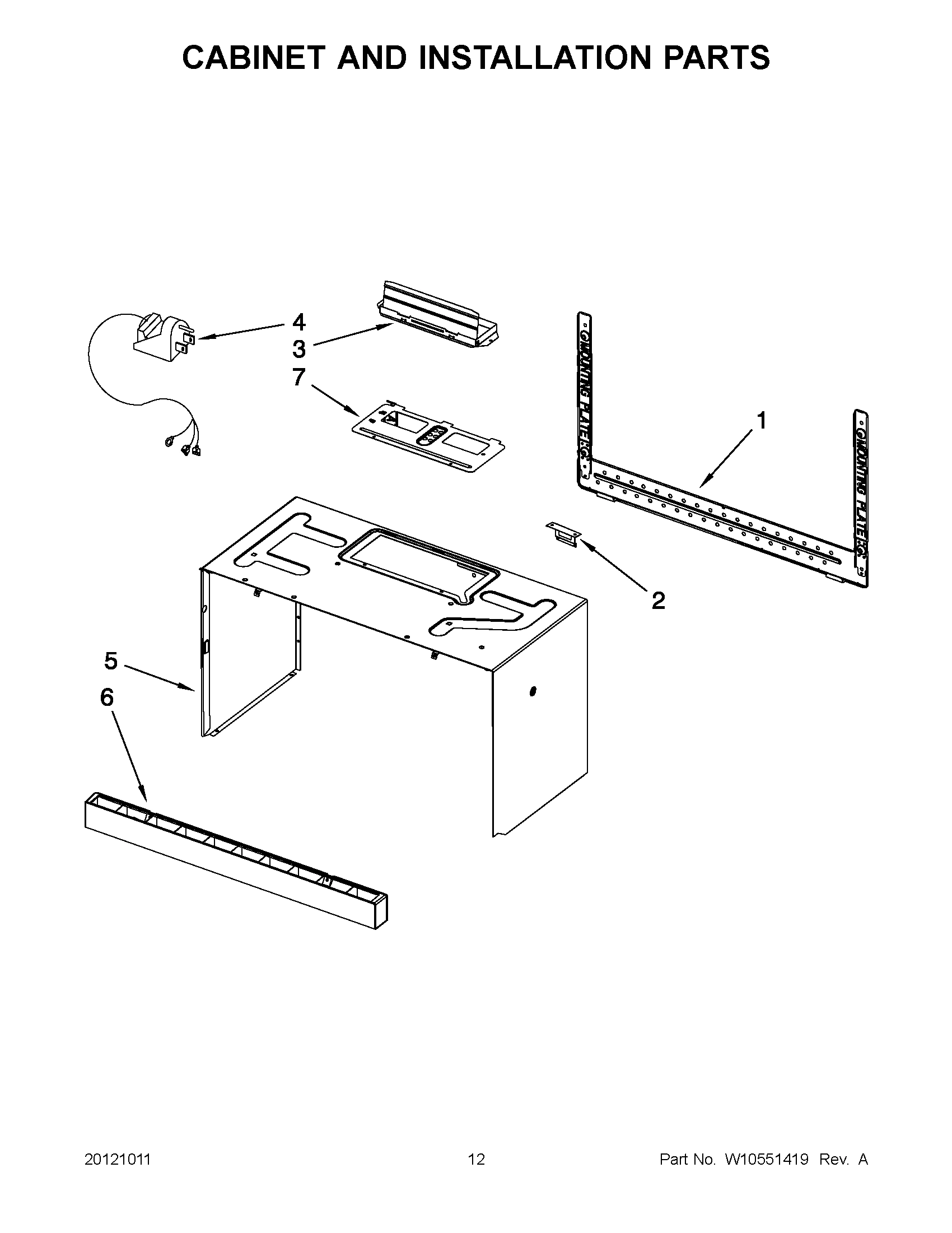 06 - CABINET AND INSTALLATION PARTS