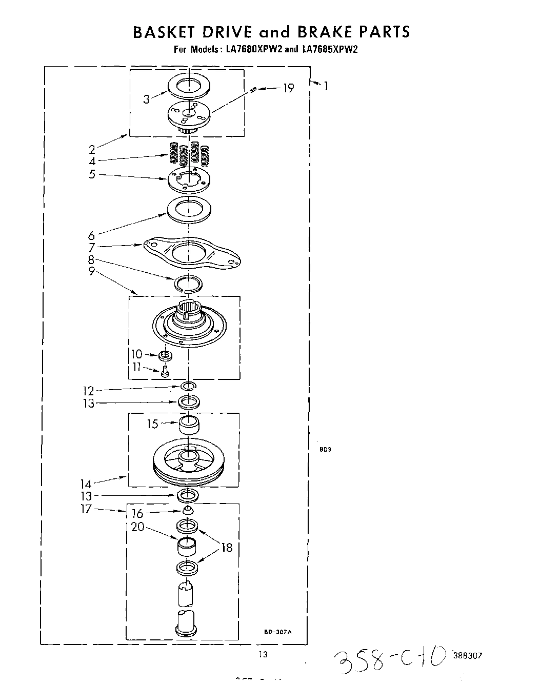 11 - BASKET DRIVE AND BRAKE