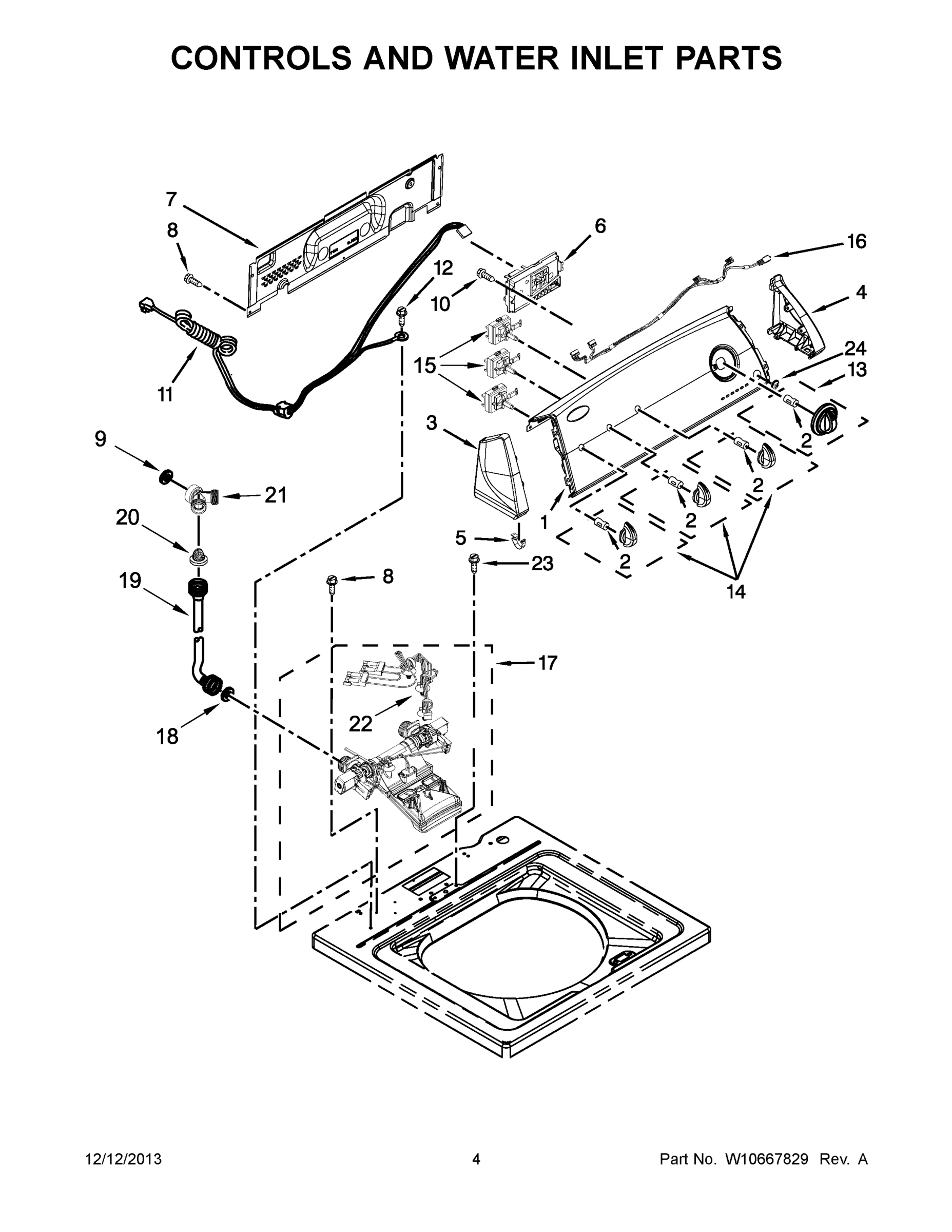 03 - CONTROLS AND WATER INLET PARTS