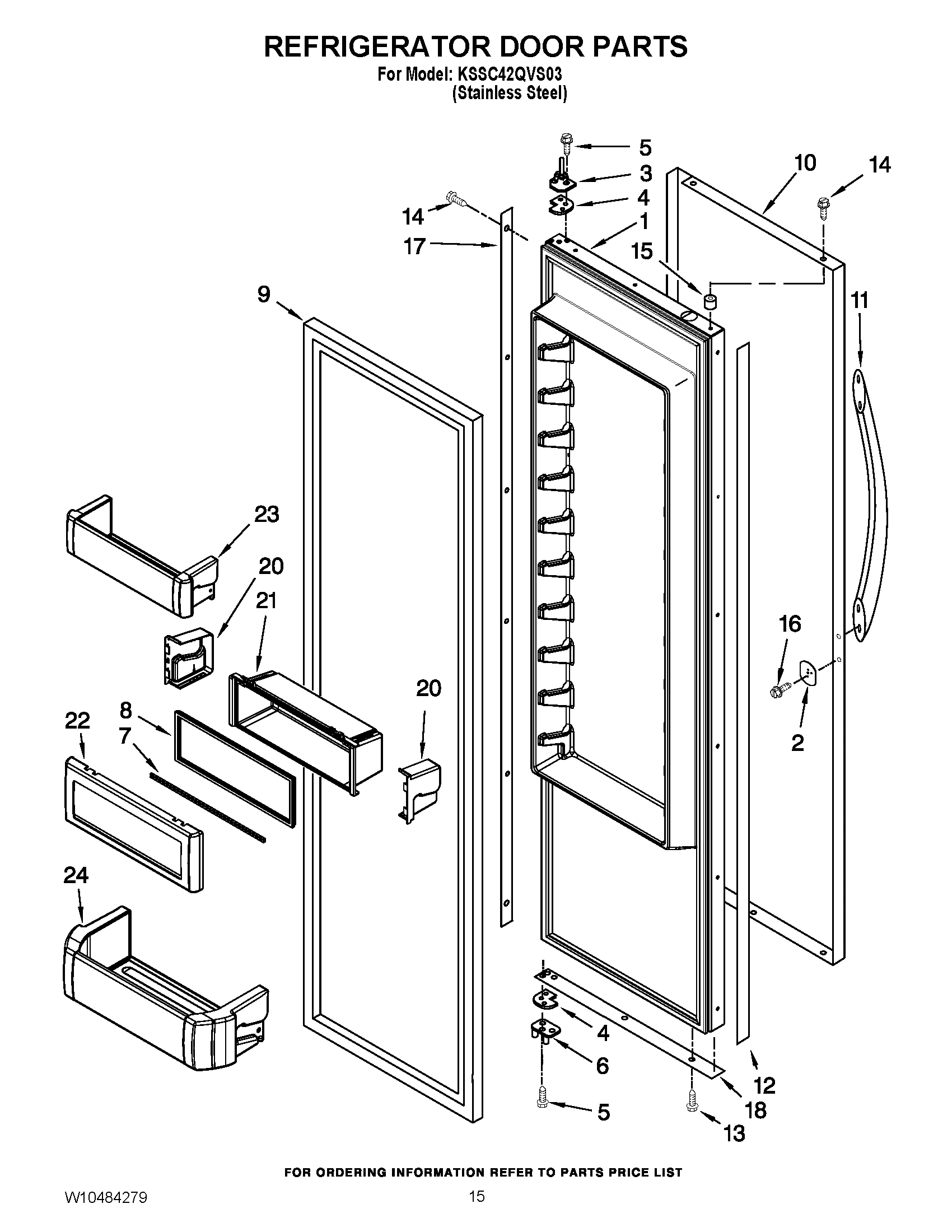 10 - REFRIGERATOR DOOR PARTS