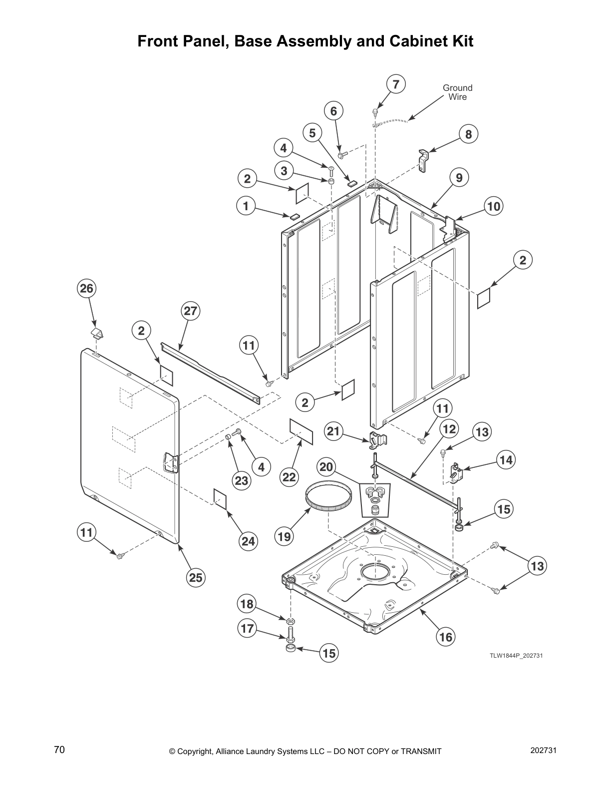 Front Panel, Base Assembly and Cabinet Kit