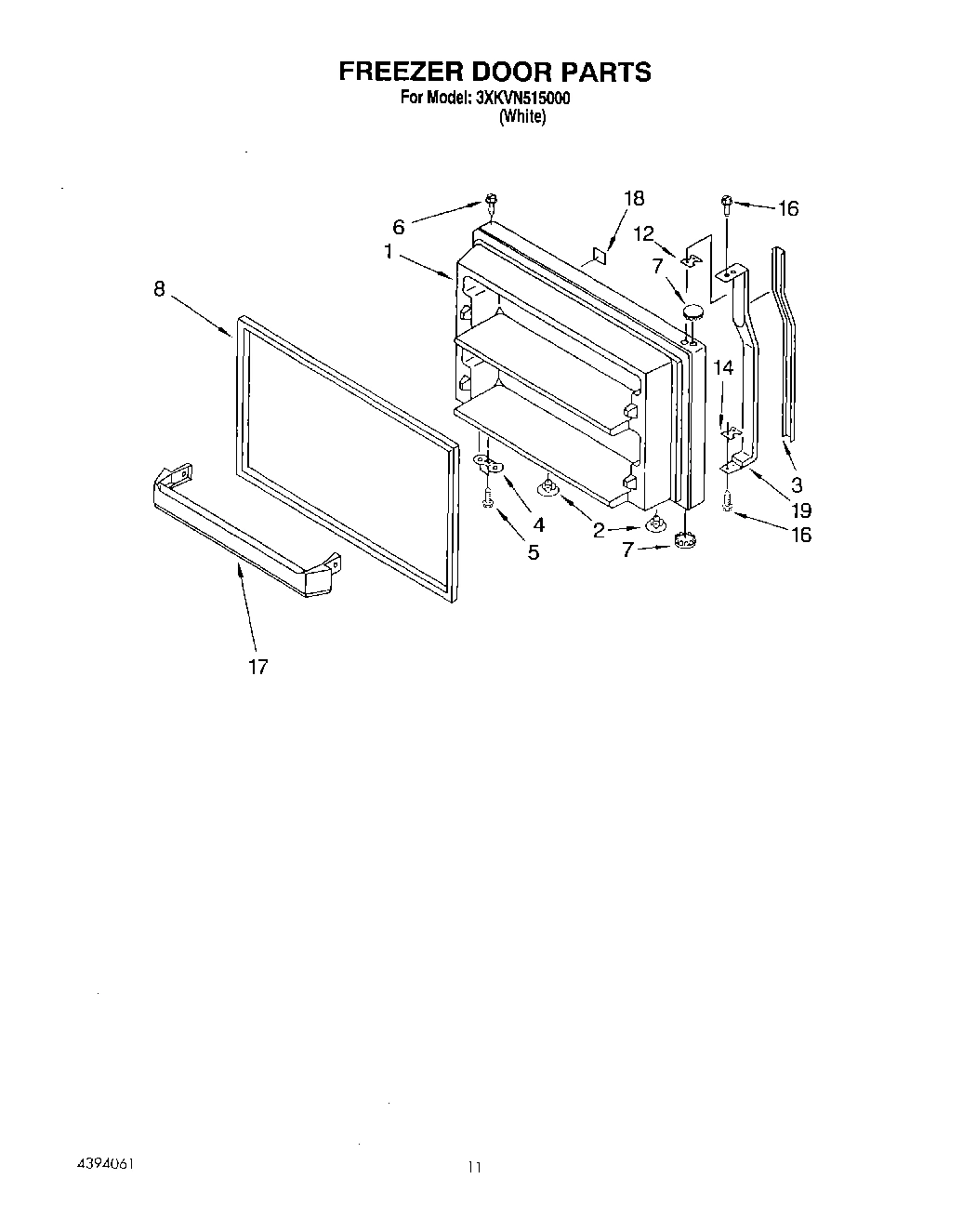06 - FREEZER DOOR, LIT/OPTIONAL