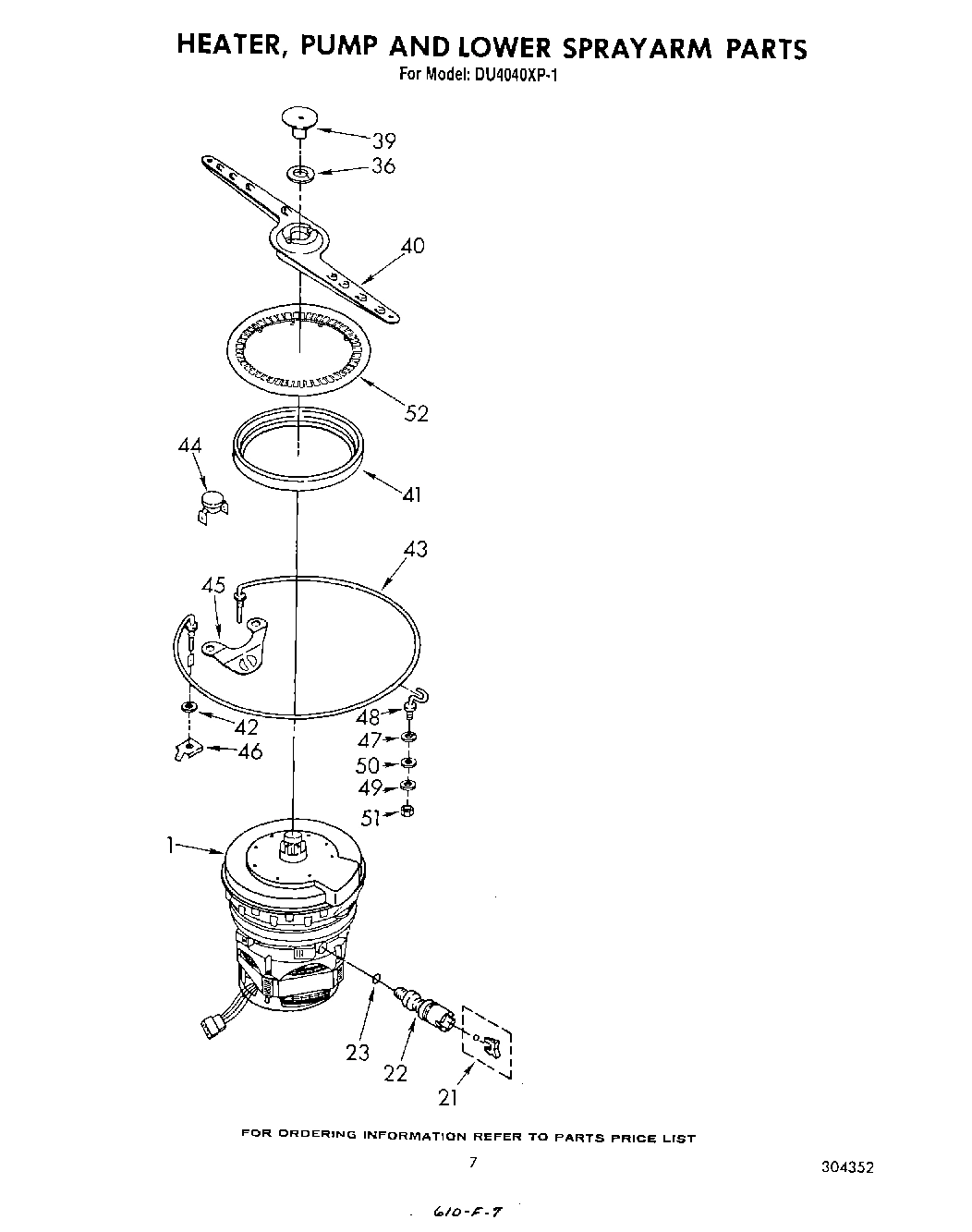 05 - HEATER, PUMP AND LOWER SPRAYARM