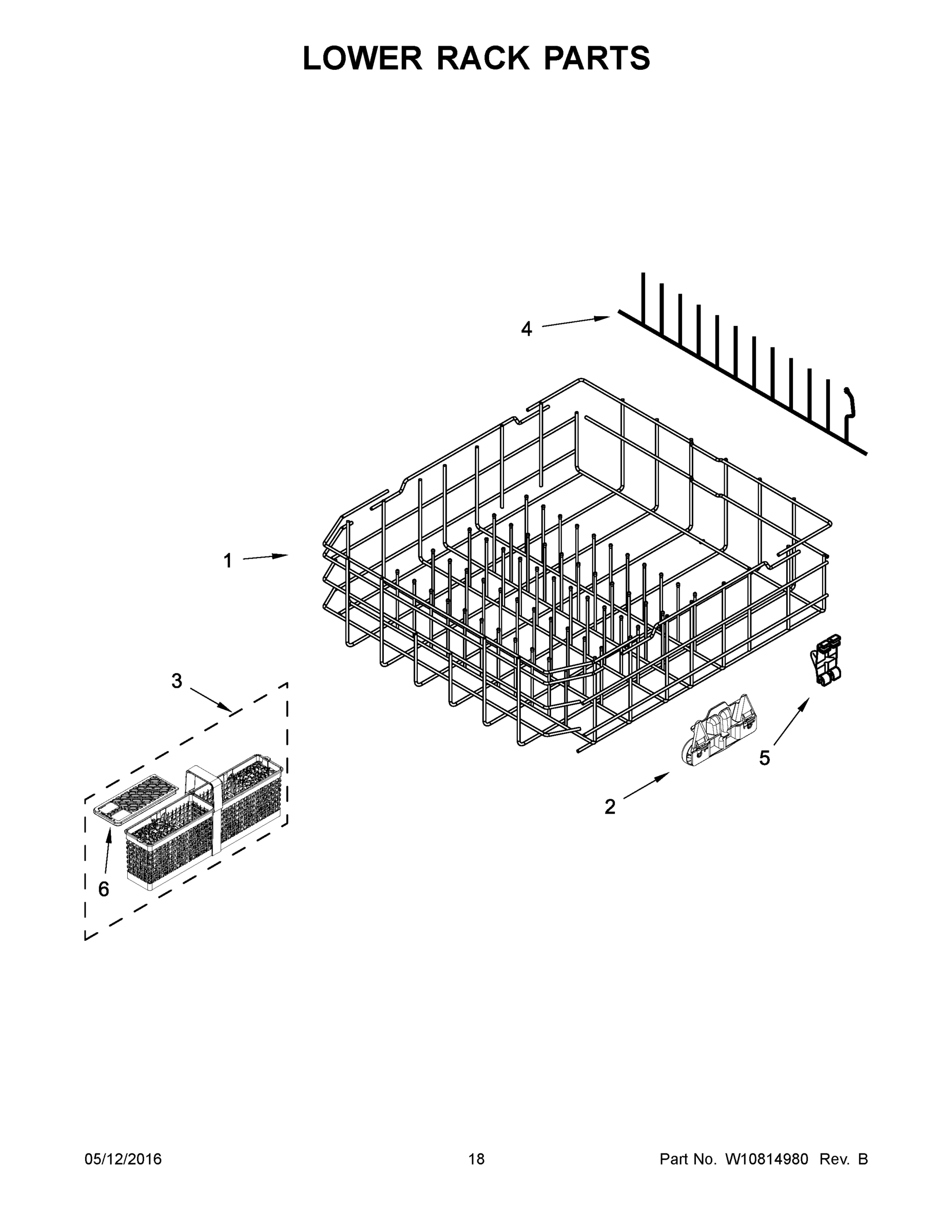 10 - LOWER RACK PARTS