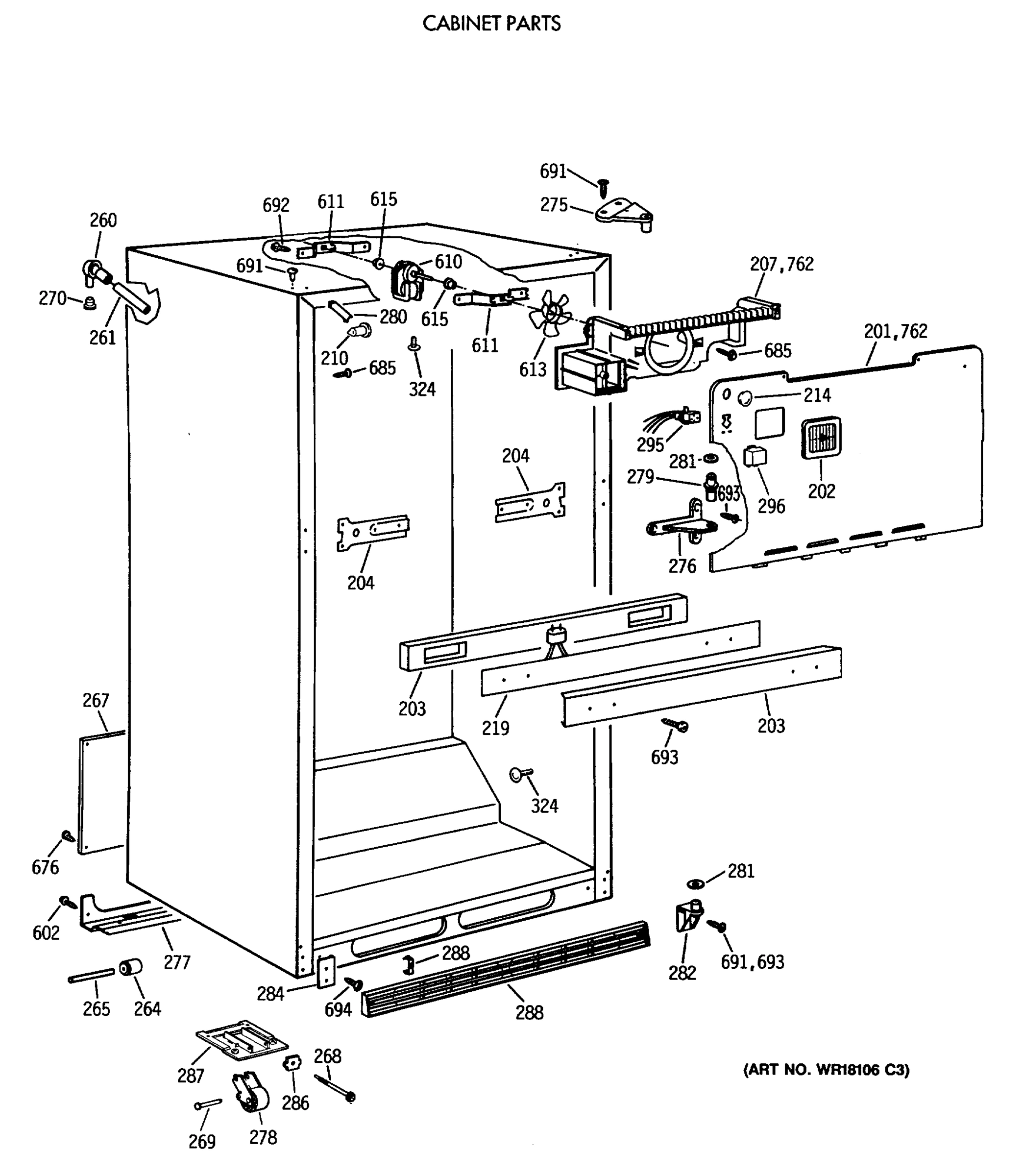 CABINET PARTS
