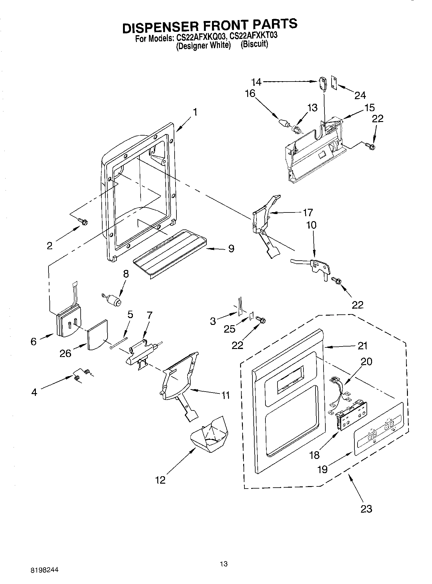 08 - DISPENSER FRONT