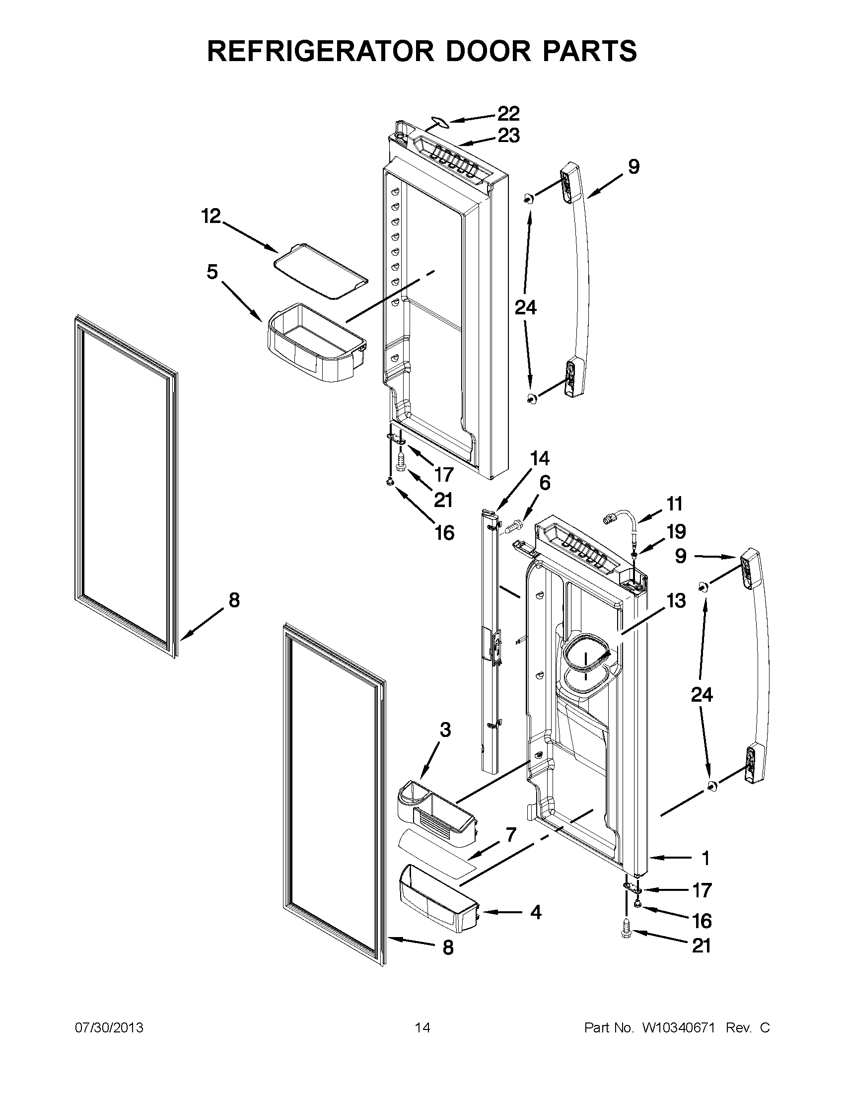 07 - REFRIGERATOR DOOR PARTS