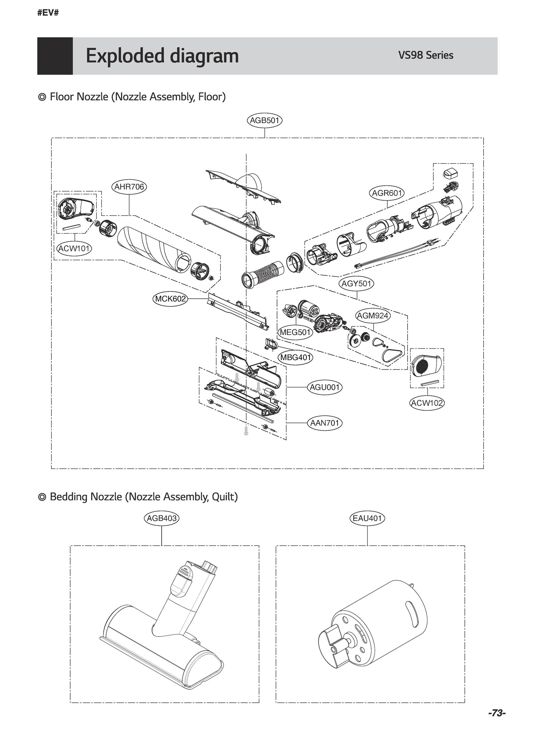 FLOOR NOZZLE (NOZZLE ASSEMBLY, FLOOR)