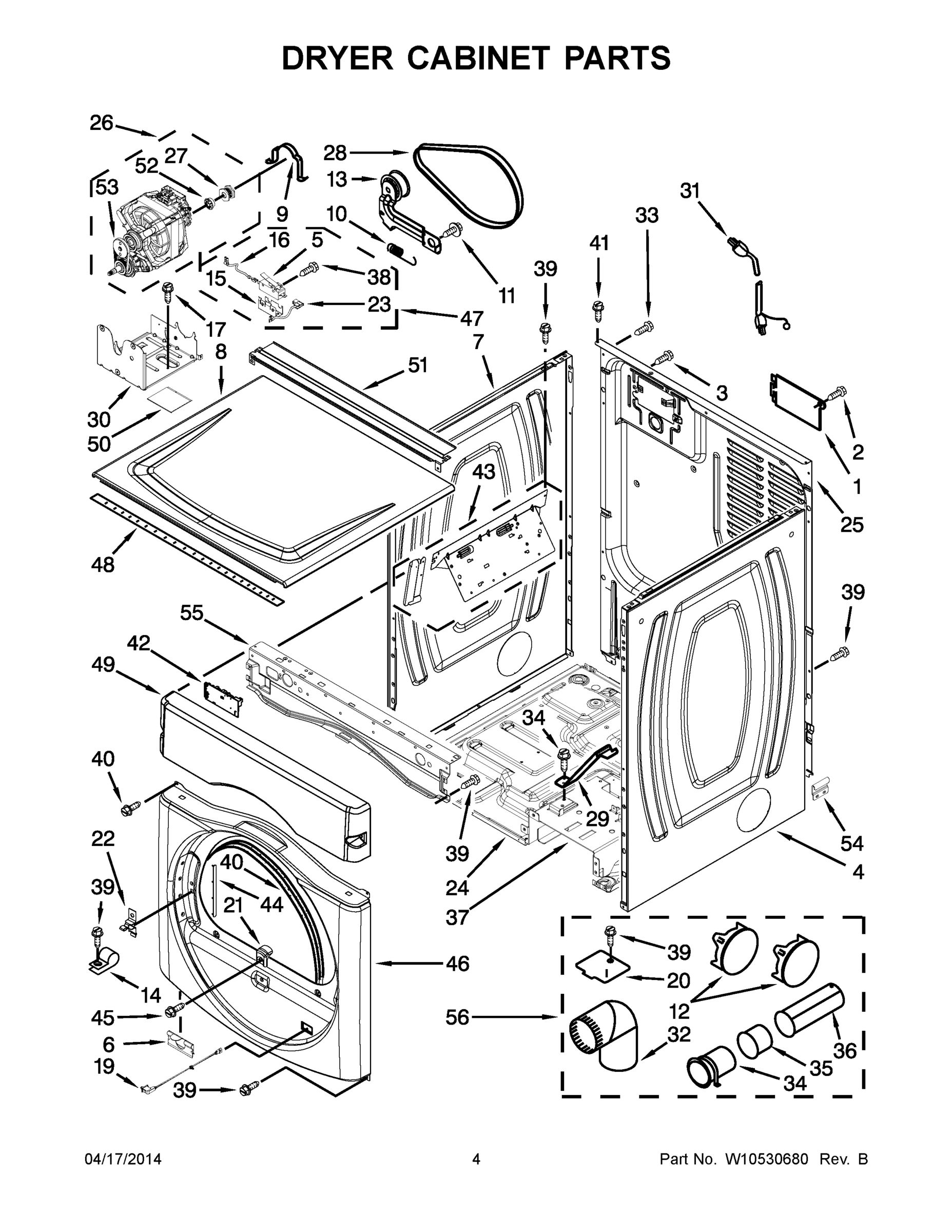 03 - DRYER CABINET PARTS