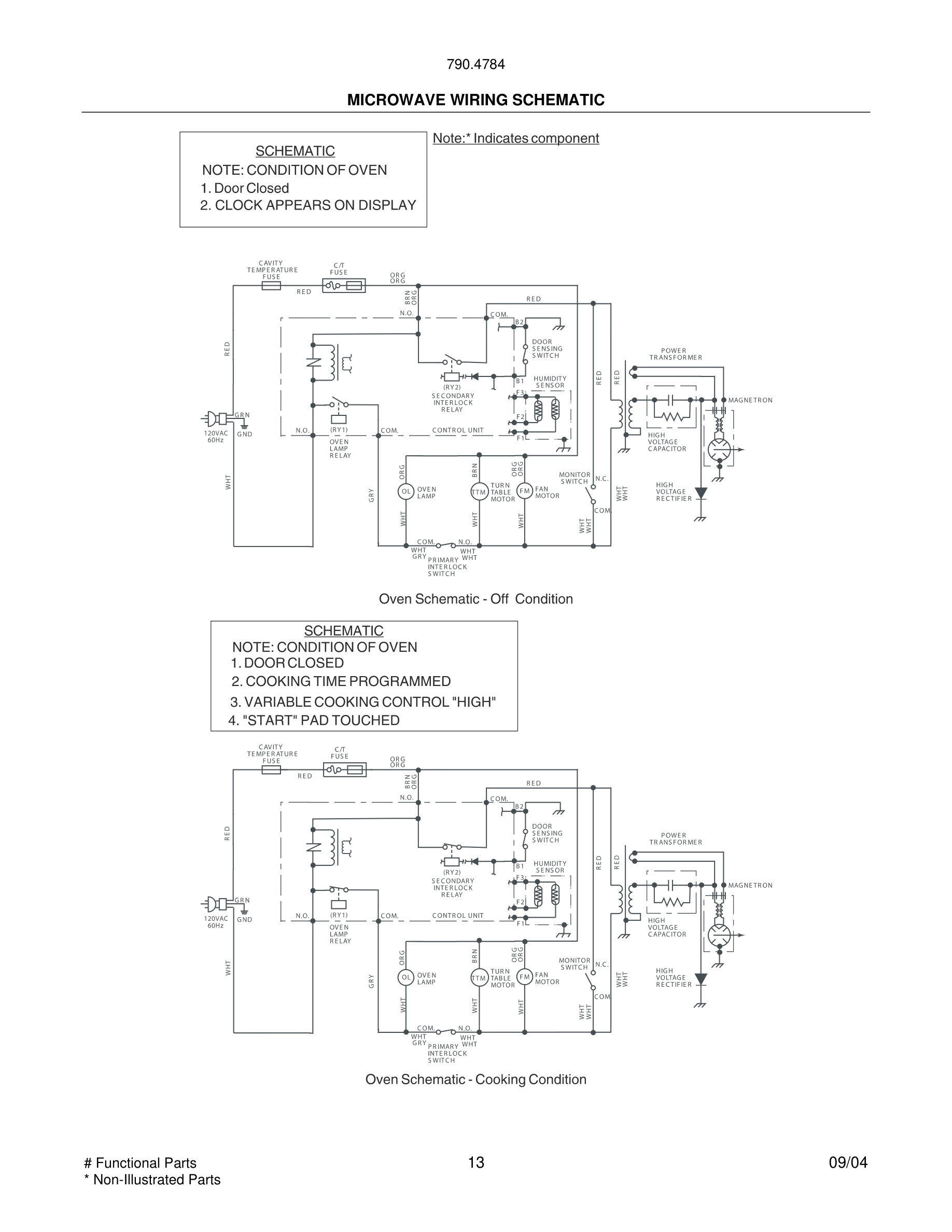 13 - WIRING SCHEMATIC