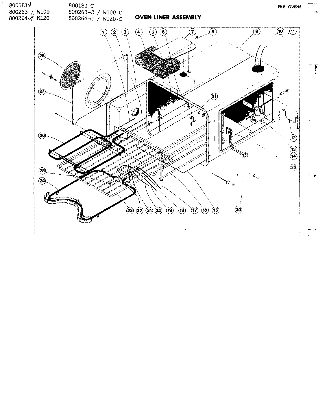 06 - OVEN LINER ASSEMBLY