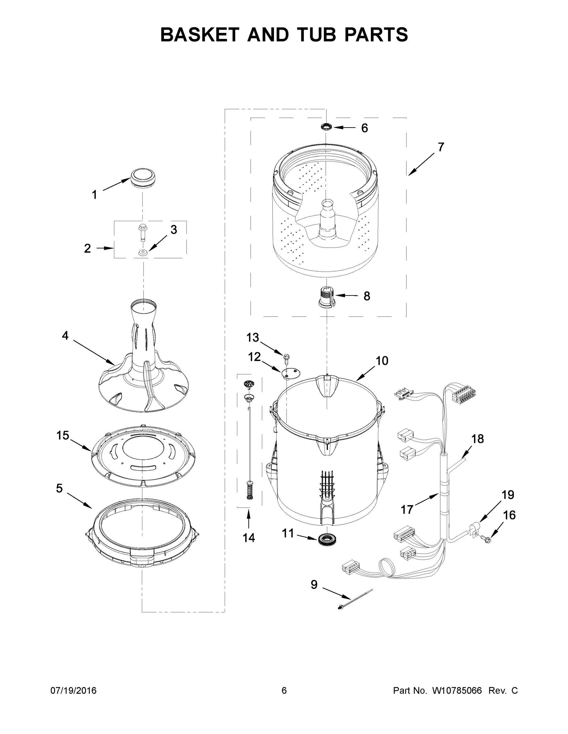 04 - BASKET AND TUB PARTS