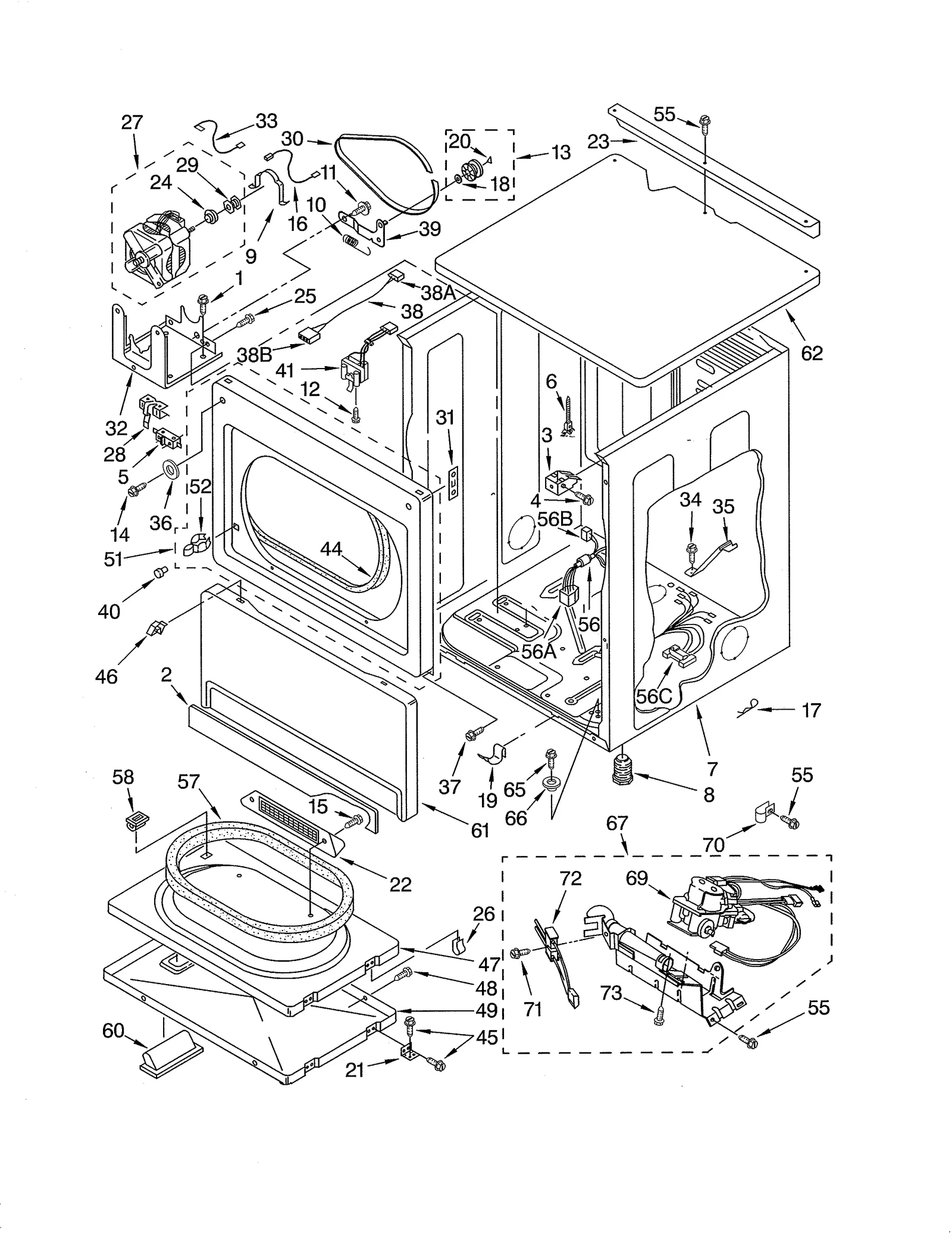 UPPER CABINET/FRONT PANEL