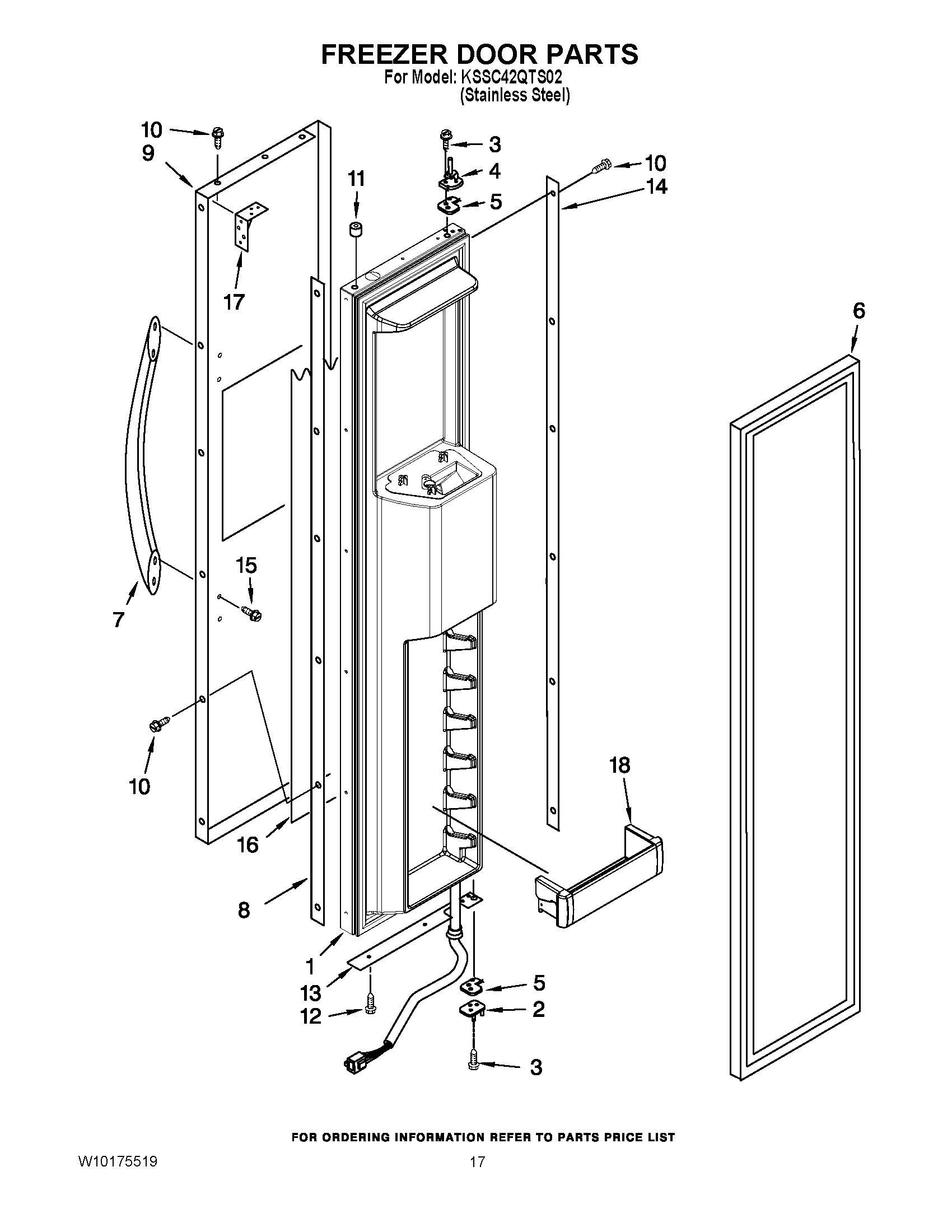 11 - FREEZER DOOR PARTS