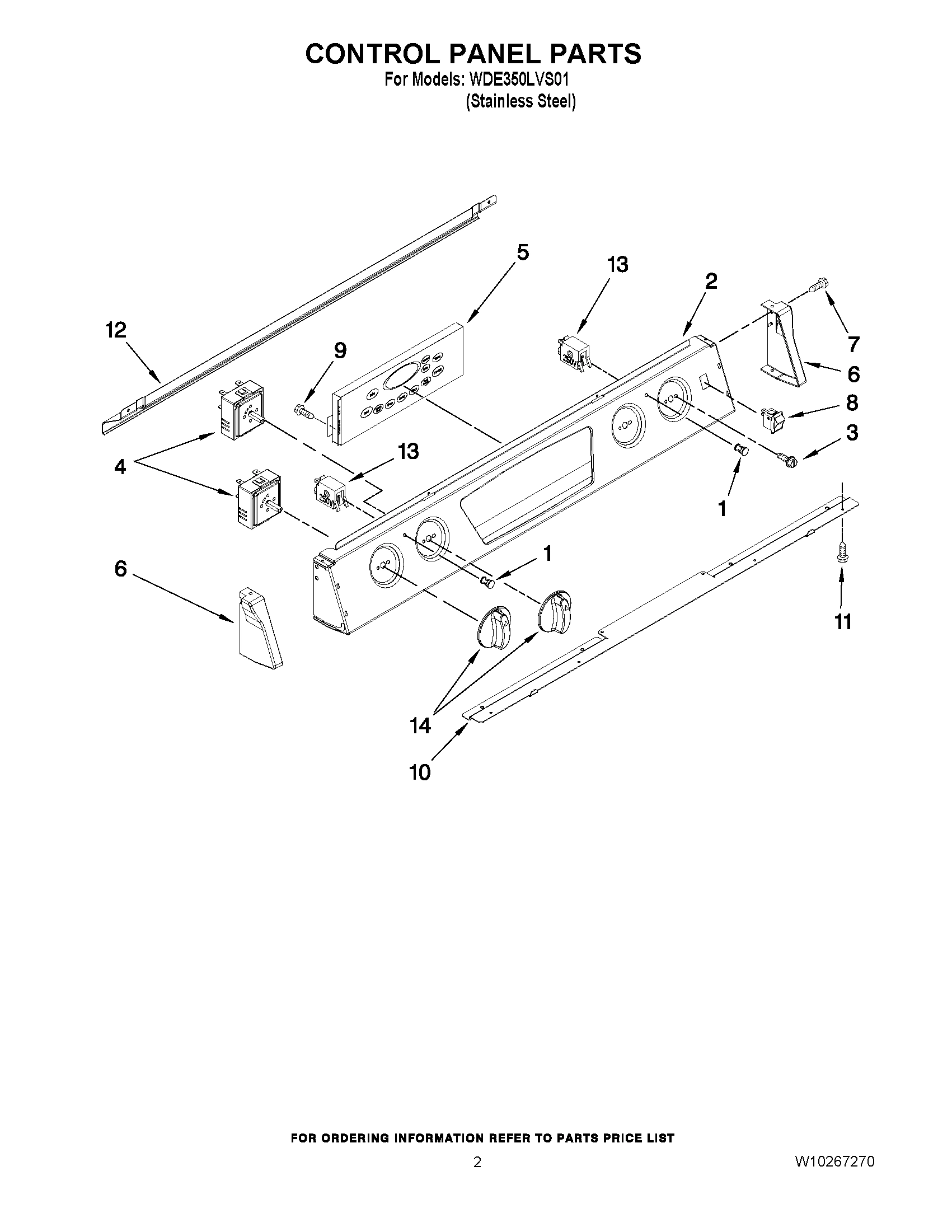 02 - CONTROL PANEL PARTS
