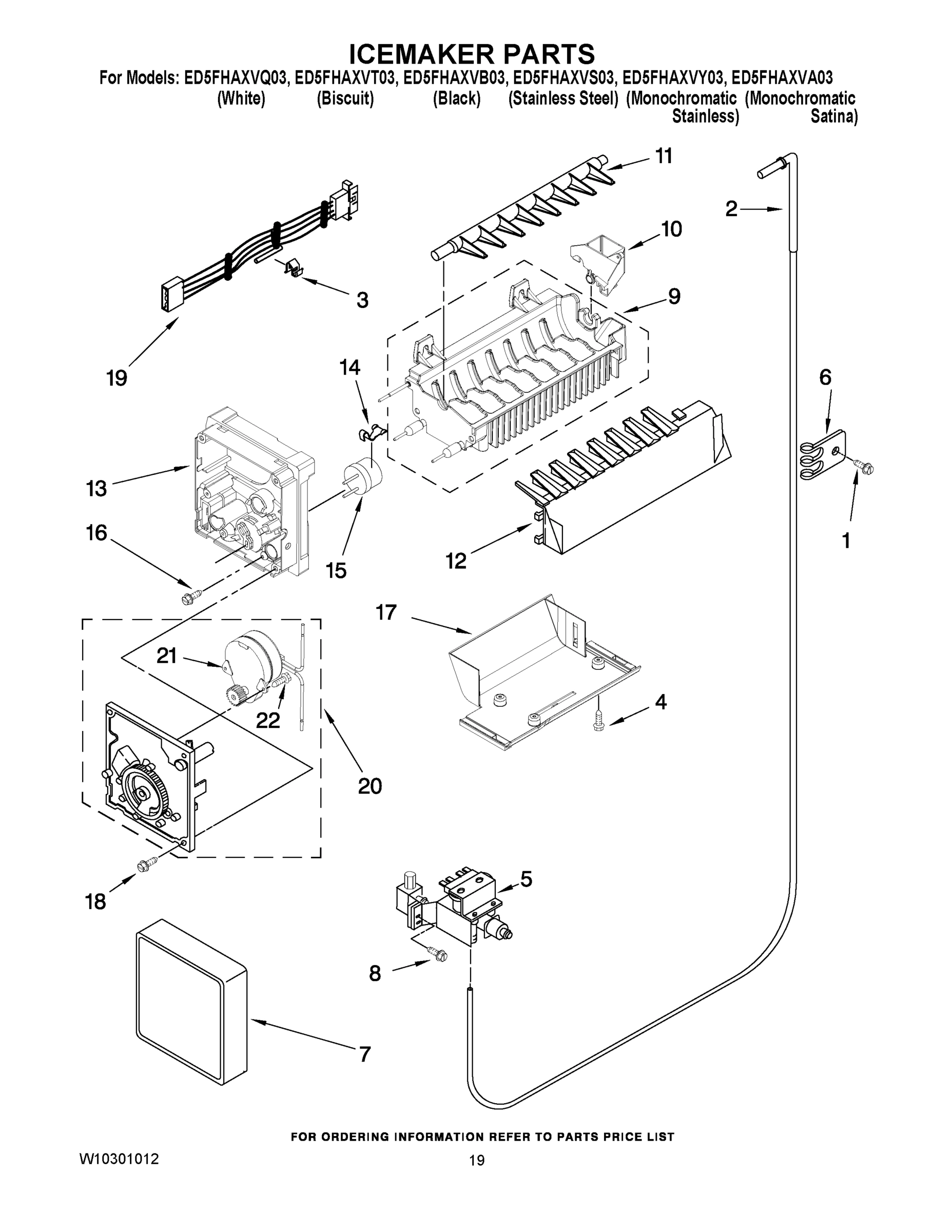 12 - ICEMAKER PARTS