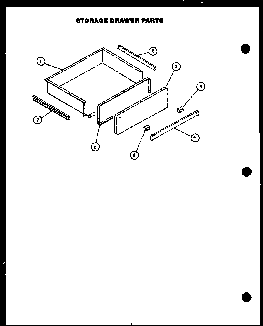05 - STORAGE DRAWER PARTS