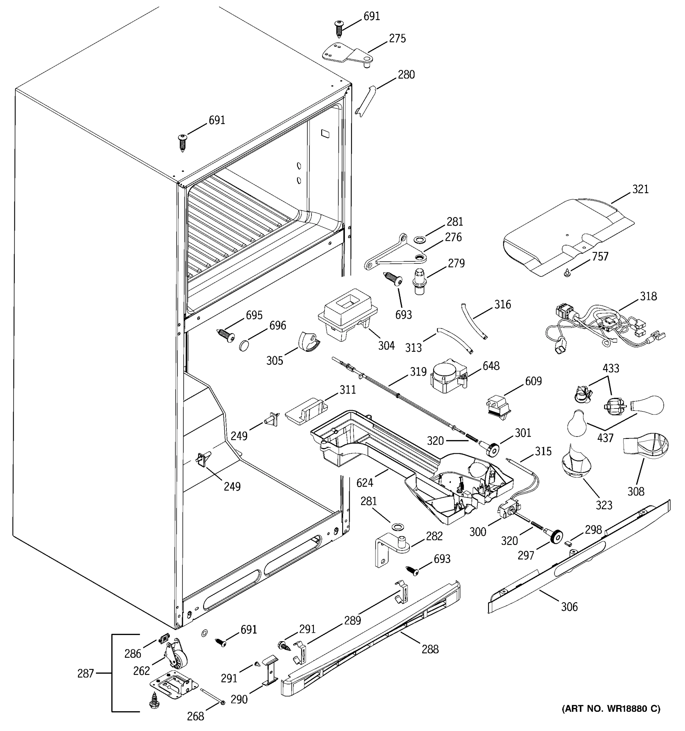 FRESH FOOD & CABINET PARTS