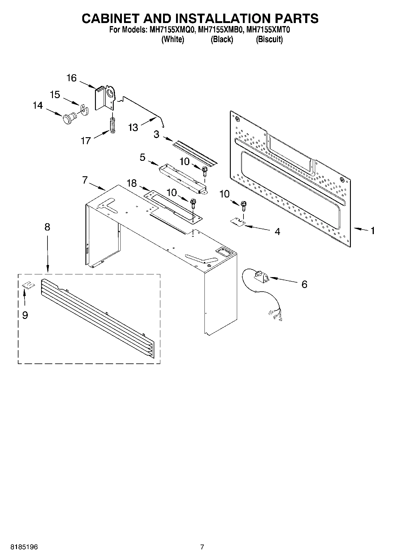 06 - CABINET AND INSTALLATION PARTS