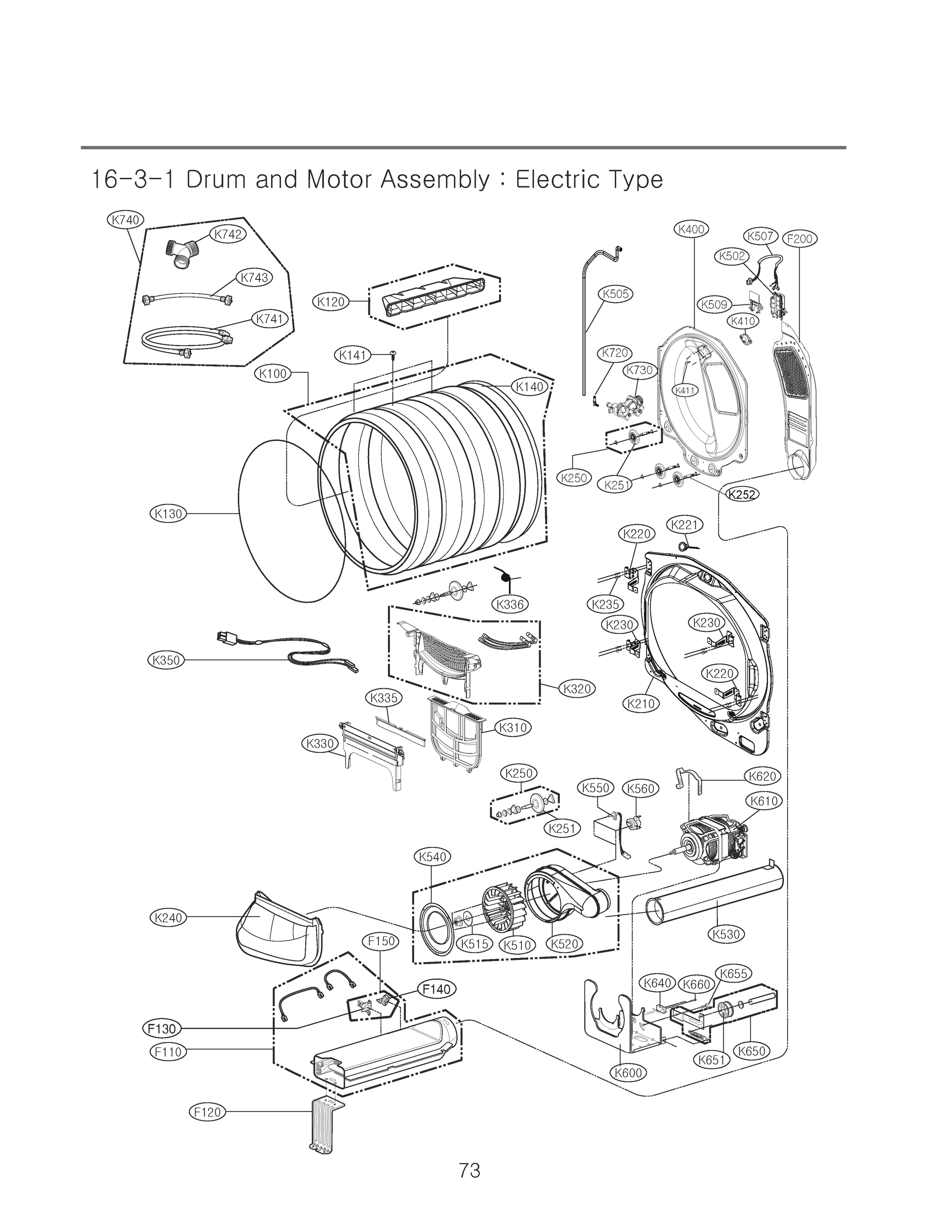 DRUM AND MOTOR ASSEMBLY