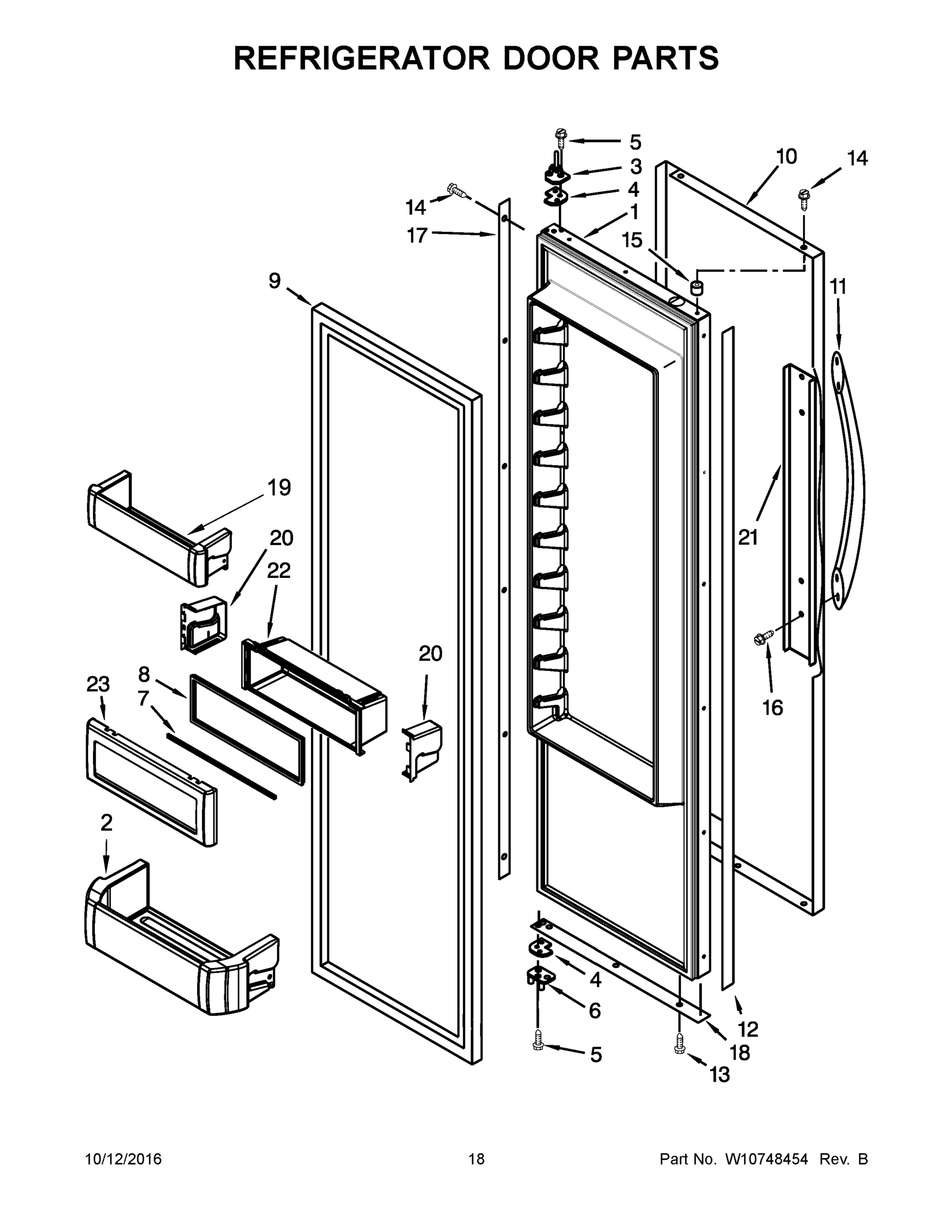 10 - REFRIGERATOR DOOR PARTS