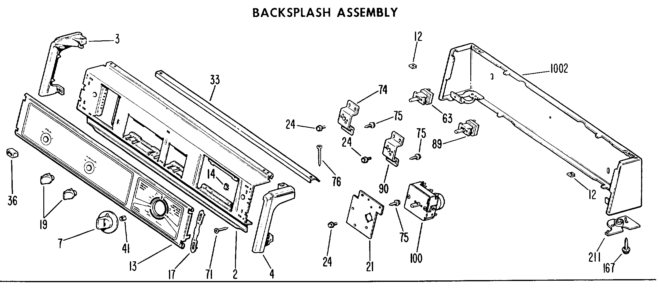 BACKSPLASH ASSEMBLY