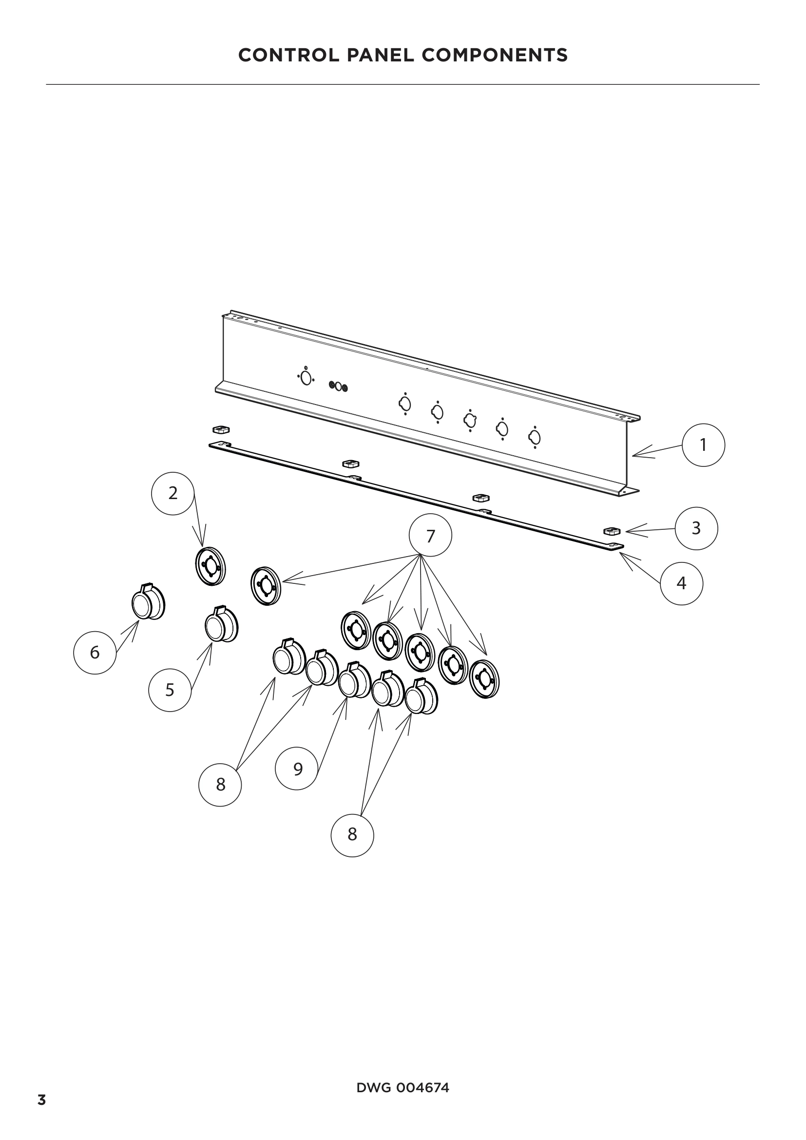 CONTROL PANEL COMPONENTS