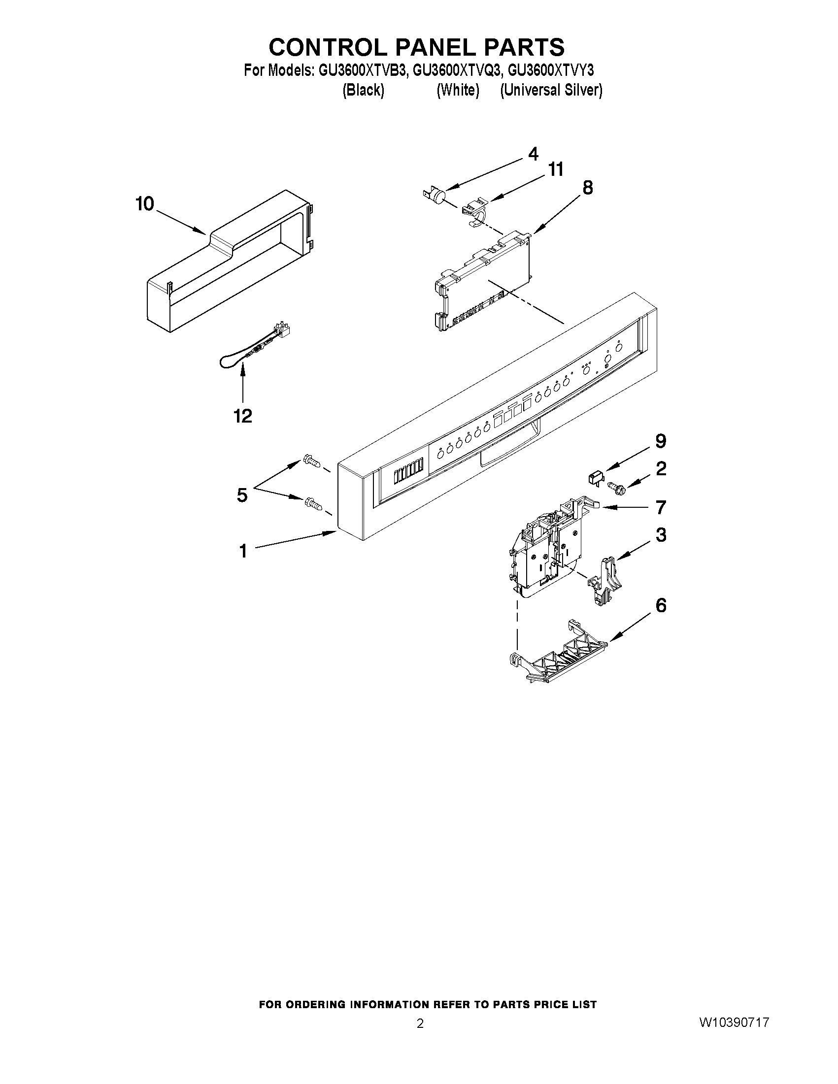02 - CONTROL PANEL PARTS