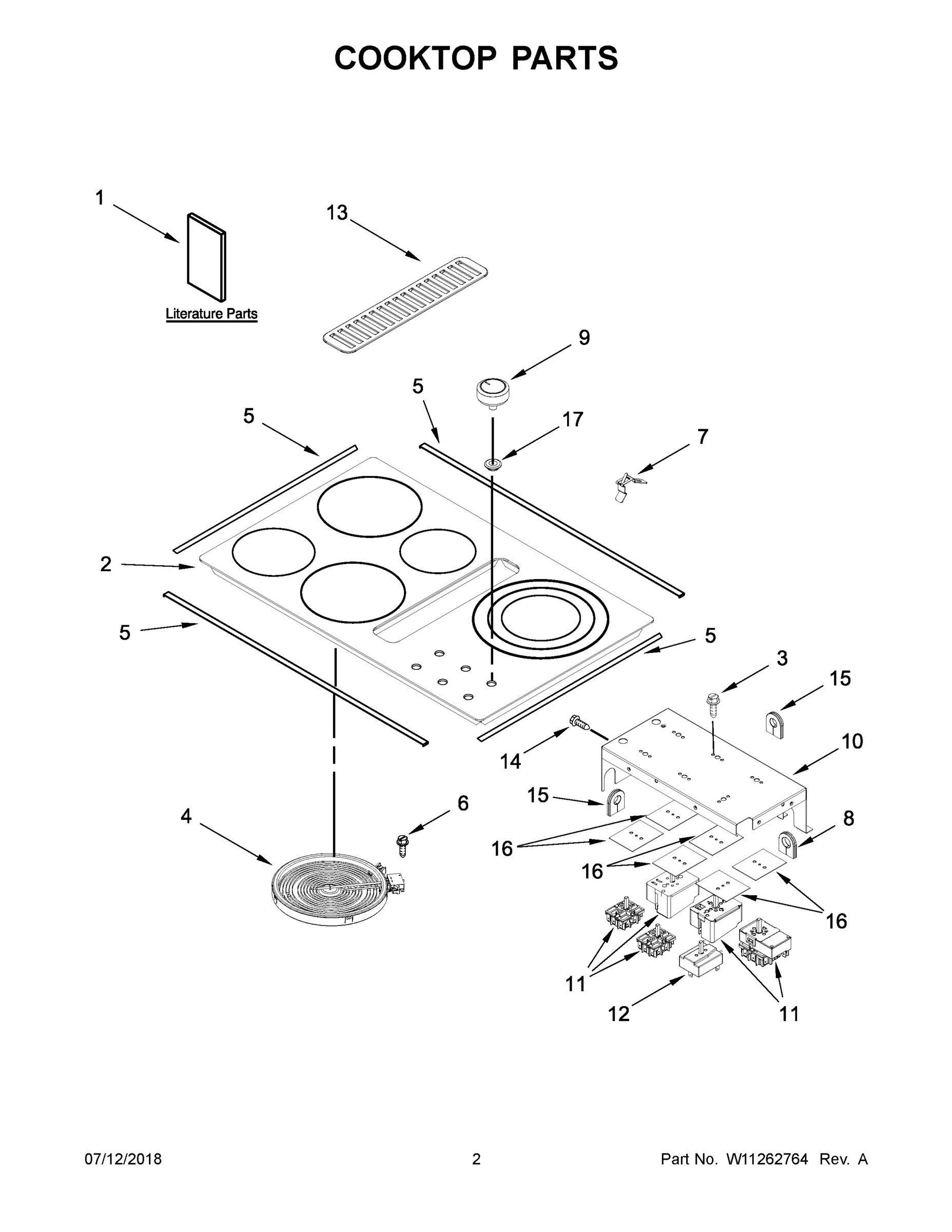 02 - COOKTOP PARTS