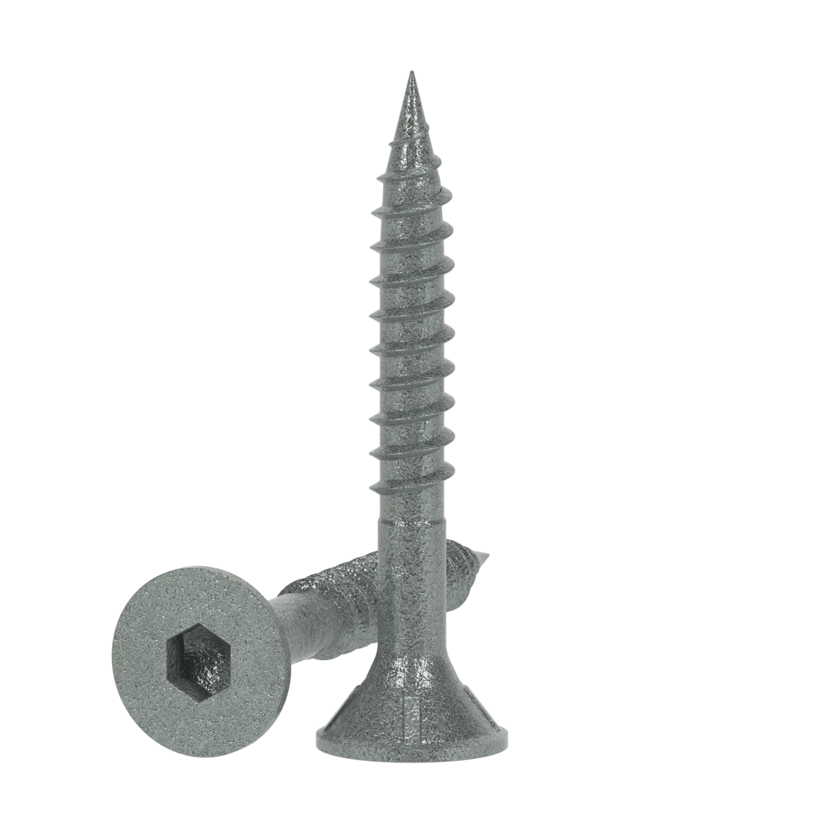 ZENITH® 14G x 50mm Class 3 Galvanised, Self Drilling, Internal Hex Drive, Bugle Batten Screws – External Use – 500 Pack