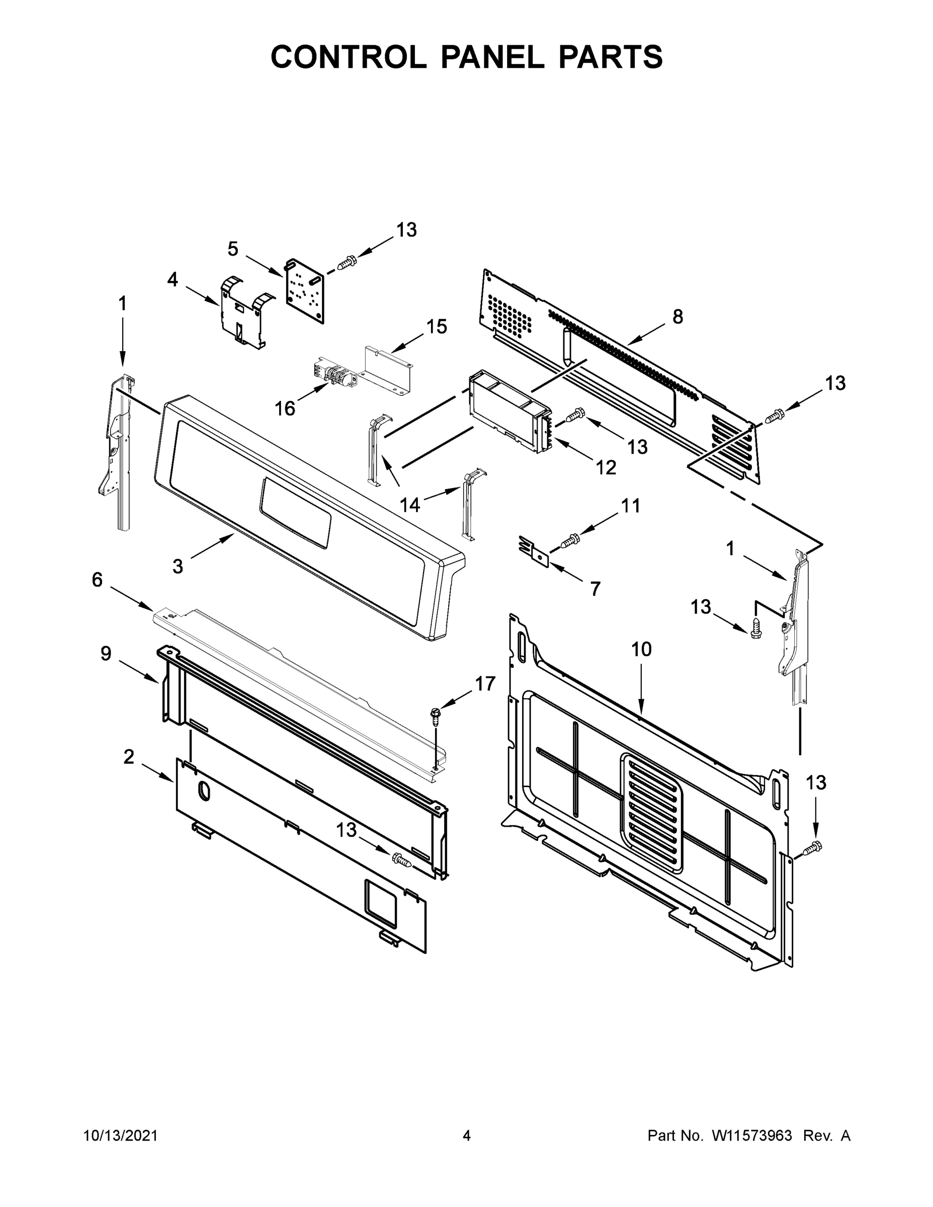 03 - CONTROL PANEL PARTS
