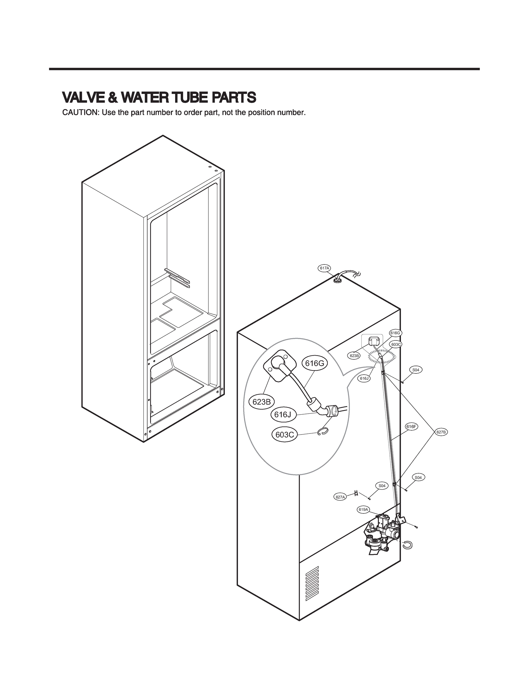 VALVE & WATER TUBE PARTS
