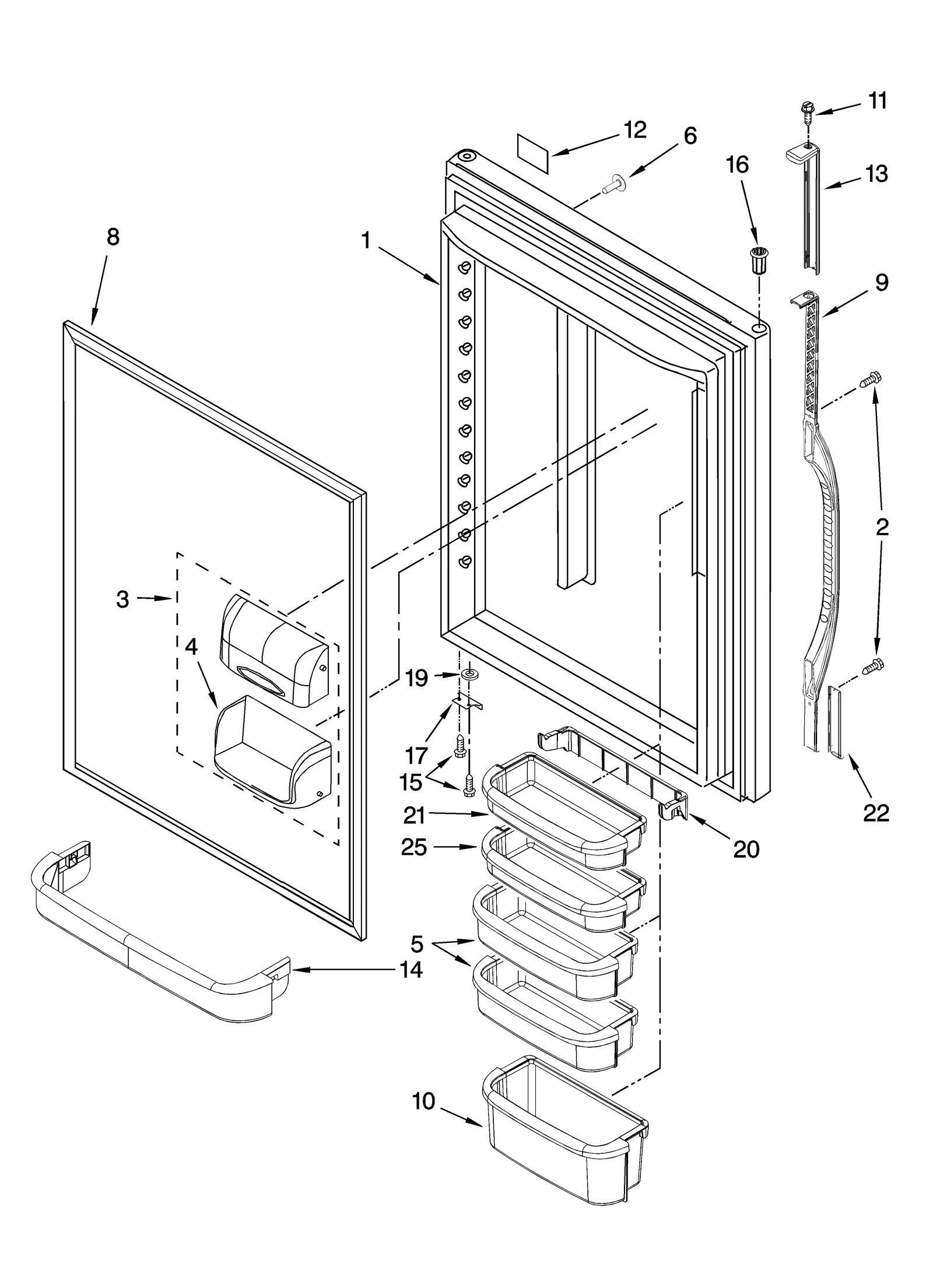 REFRIGERATOR DOOR PARTS