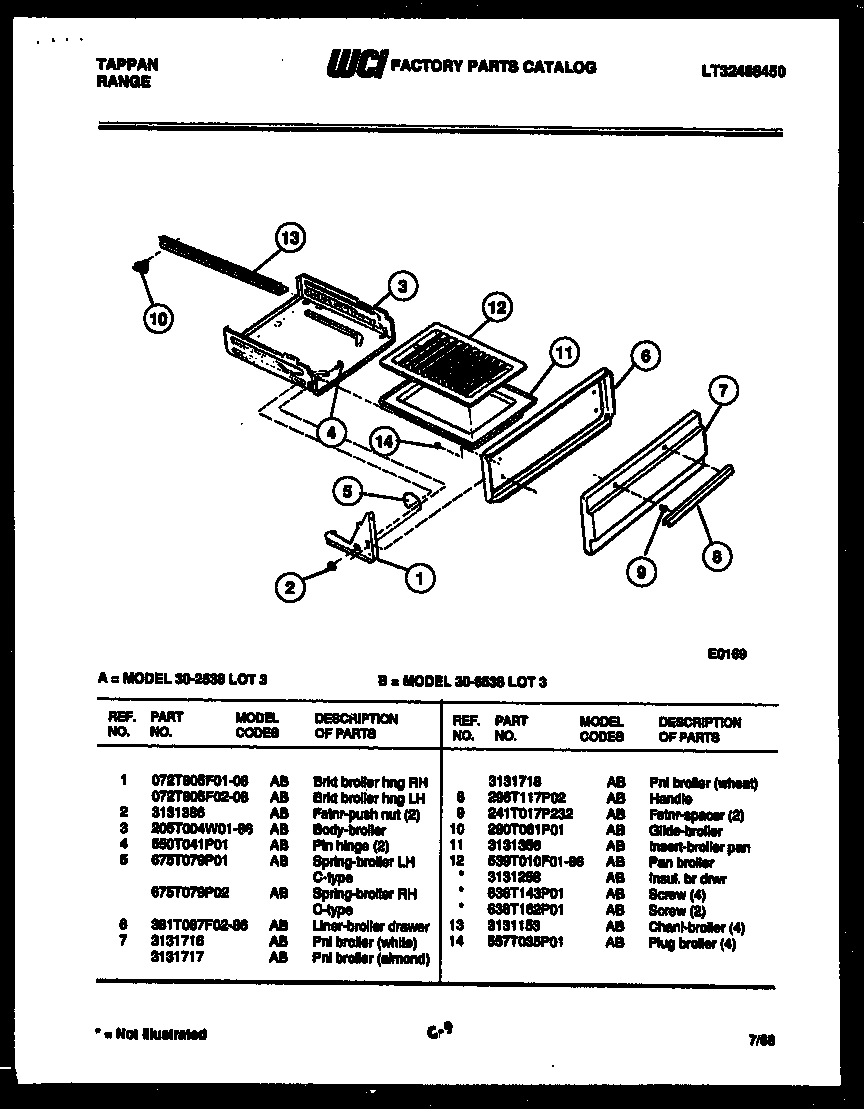 07 - BROILER DRAWER PARTS