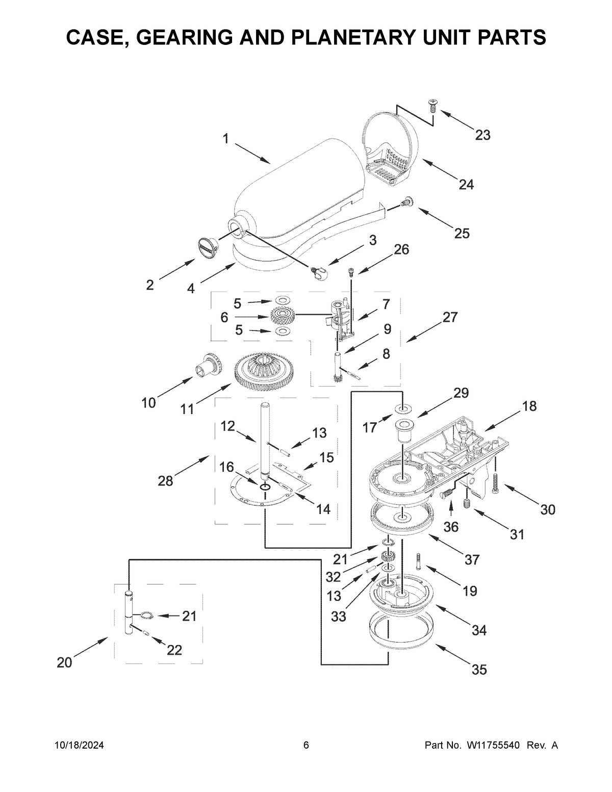 04 - CASE, GEARING AND PLANETARY UNIT PARTS