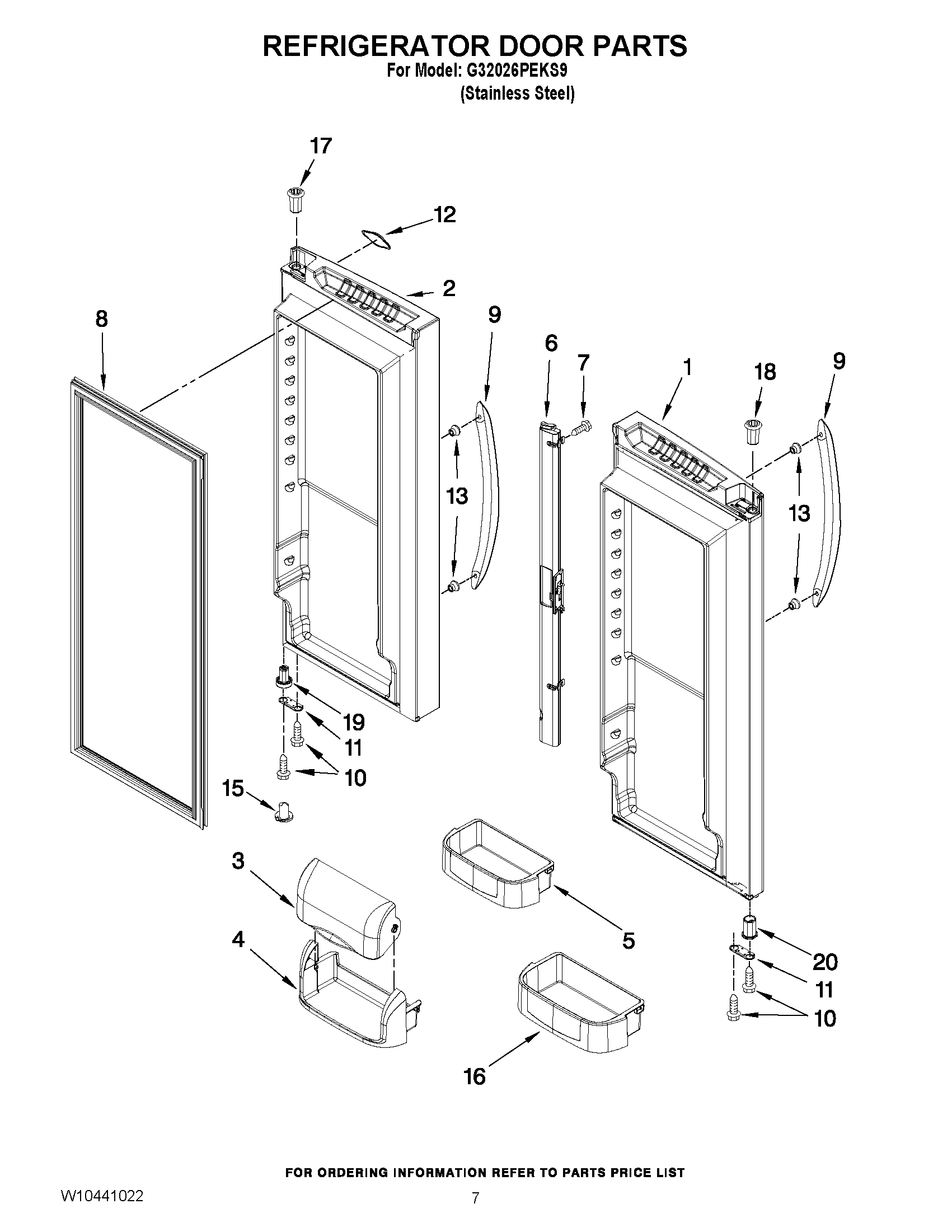 04 - REFRIGERATOR DOOR PARTS