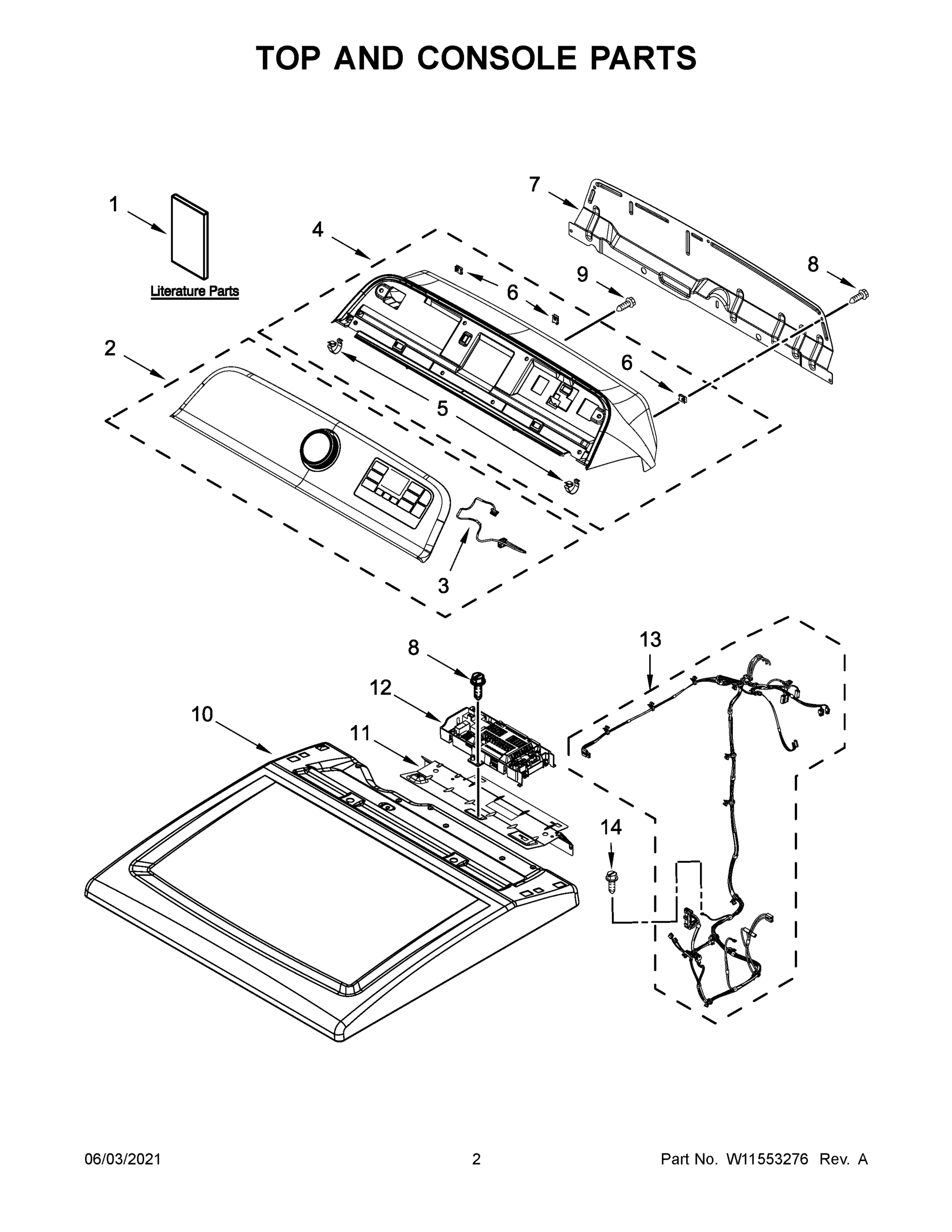 02 - TOP AND CONSOLE PARTS