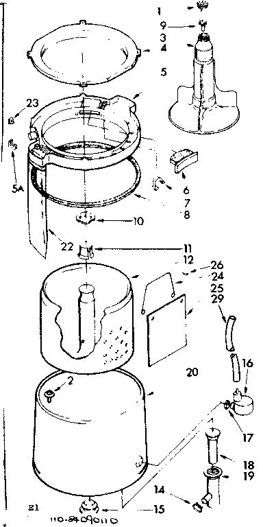 TUB AND BASKET PARTS