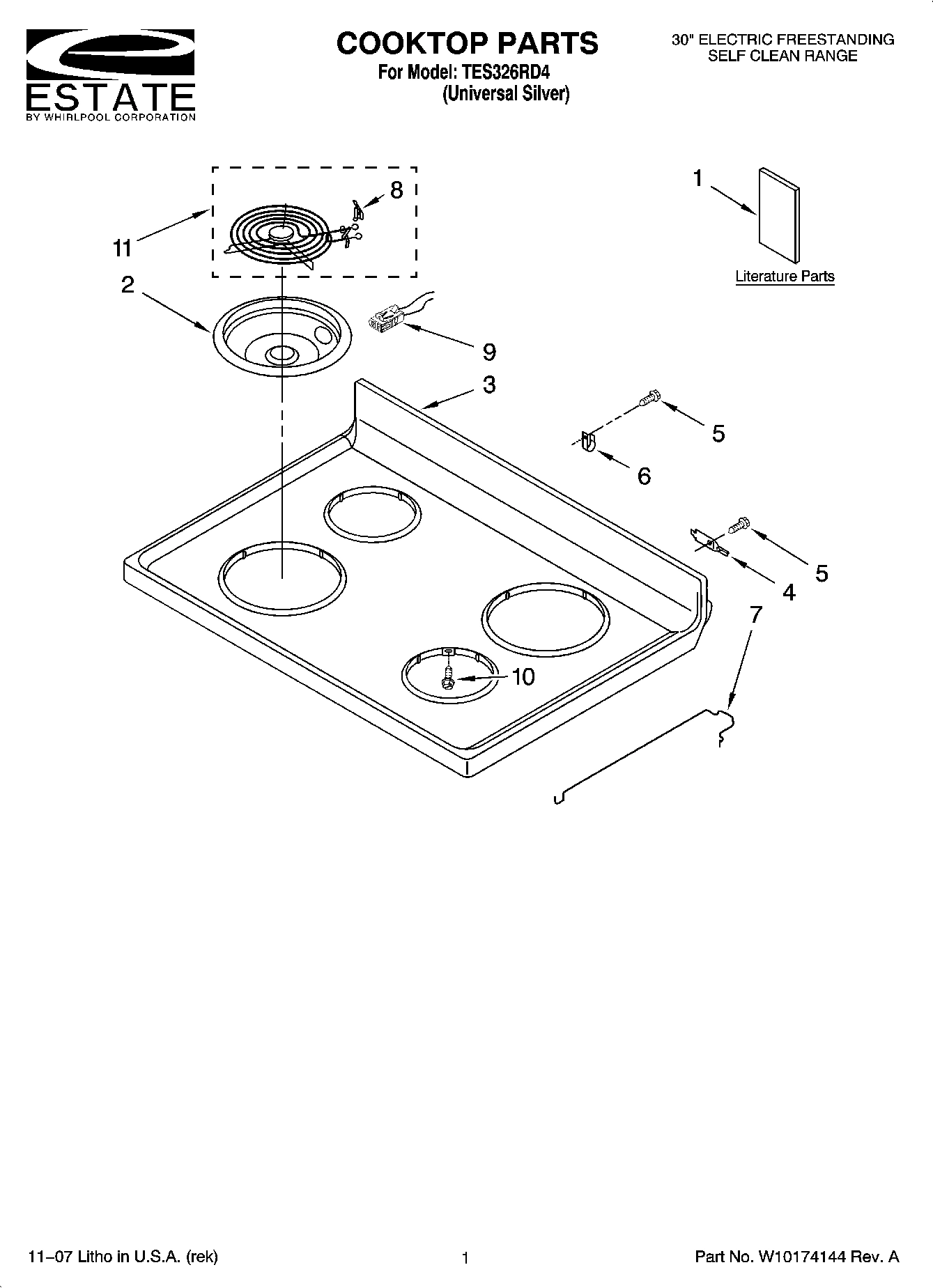 01 - COOKTOP PARTS