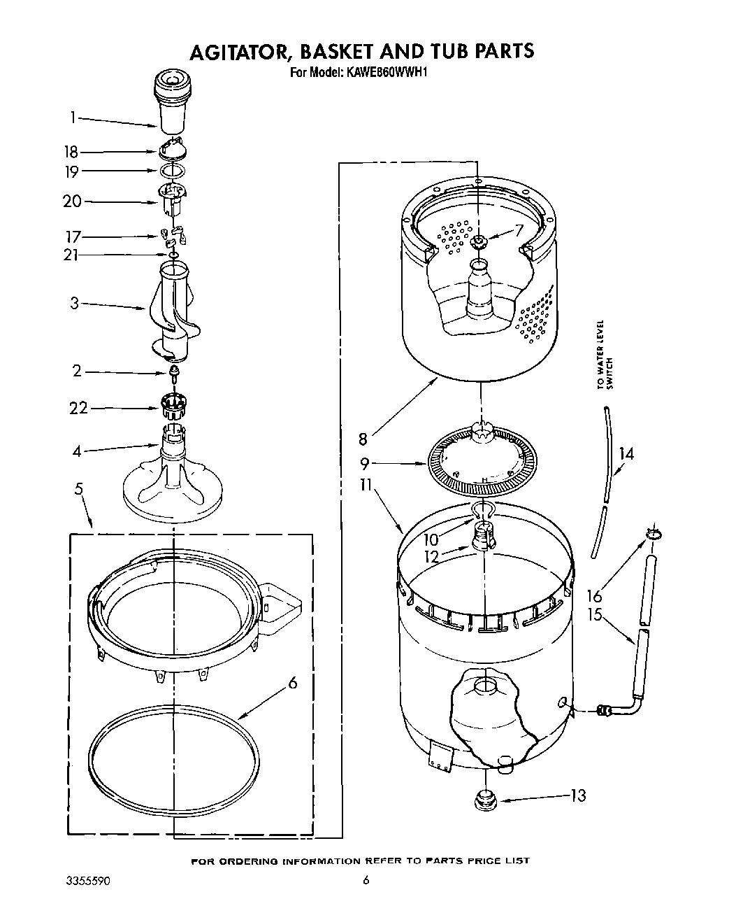 04 - AGITATOR, BASKET AND TUB