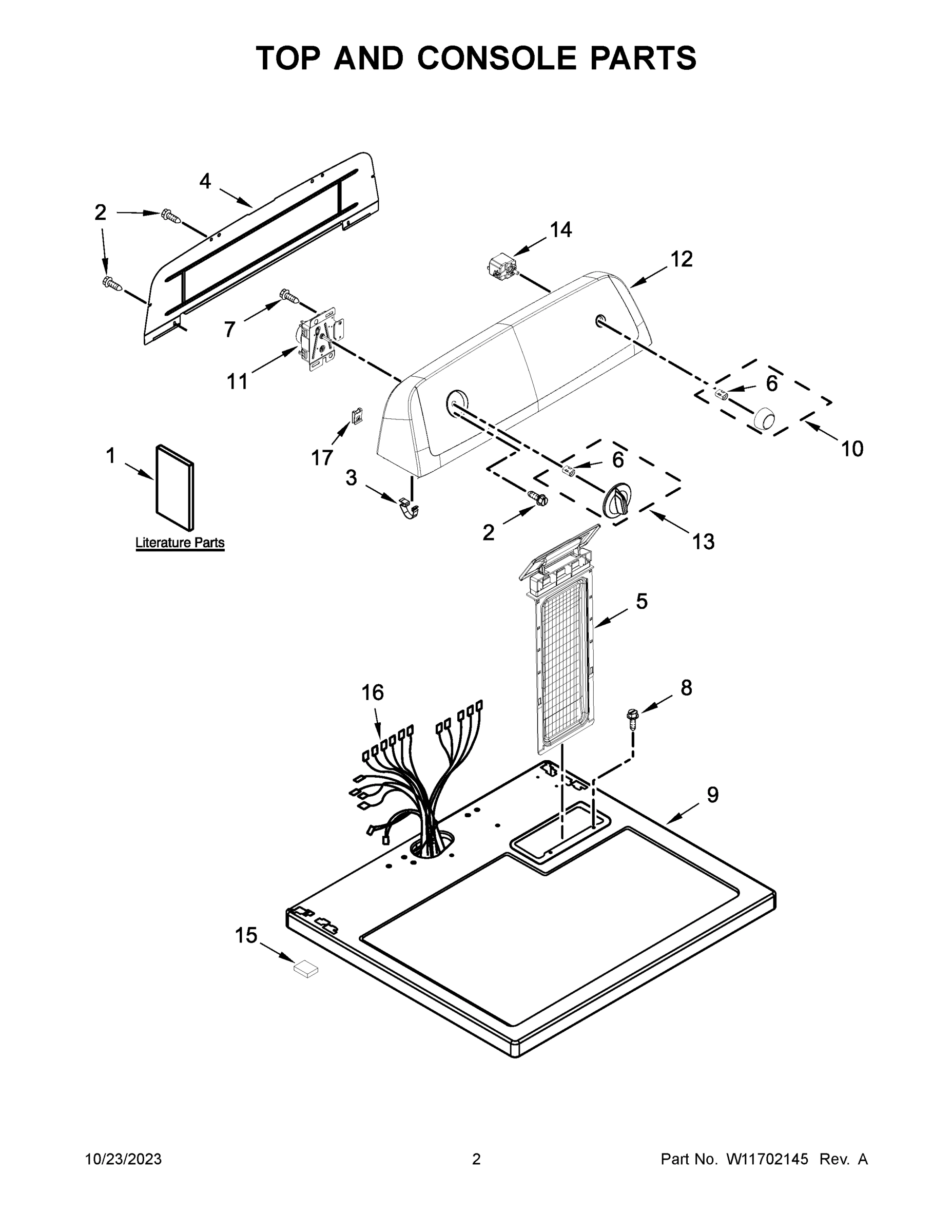 02 - TOP AND CONSOLE PARTS