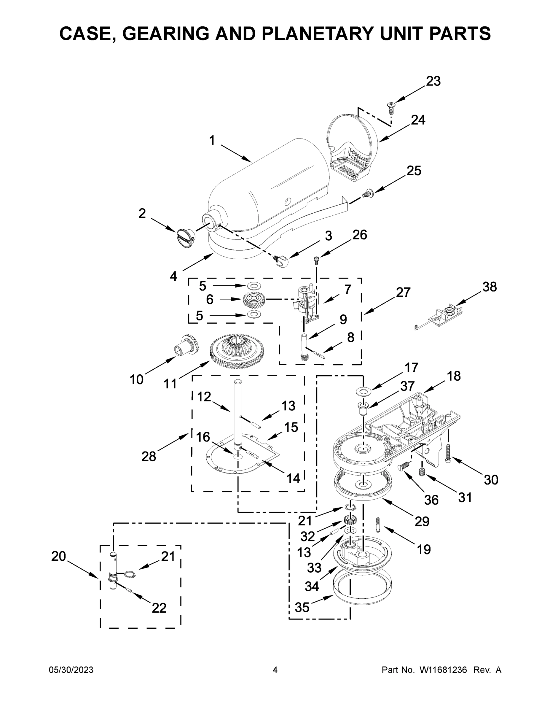 03 - CASE, GEARING AND PLANETARY UNIT PARTS