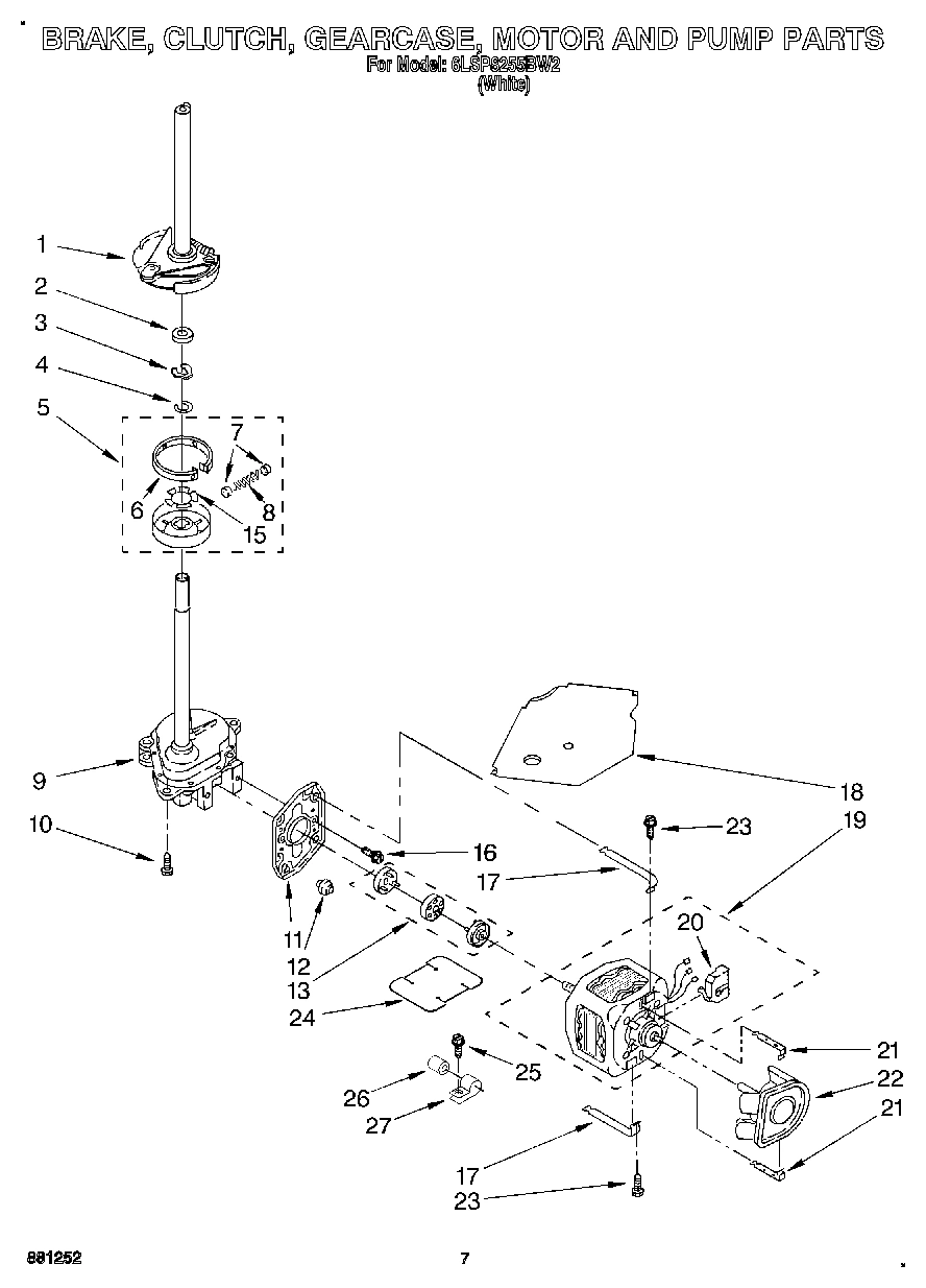 05 - BRAKE, CLUTCH, GEARCASE, MOTOR & PUMP