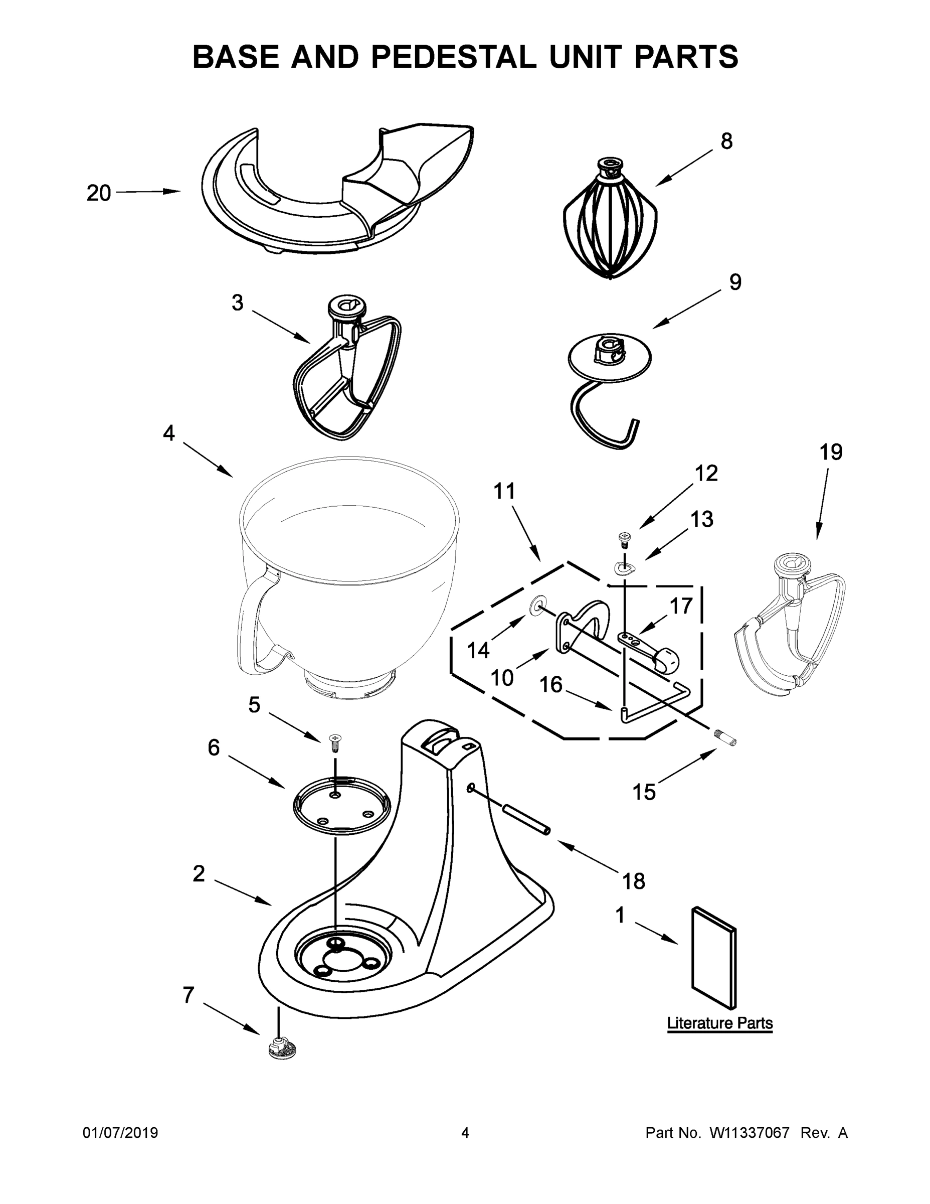 03 - BASE AND PEDESTAL UNIT PARTS